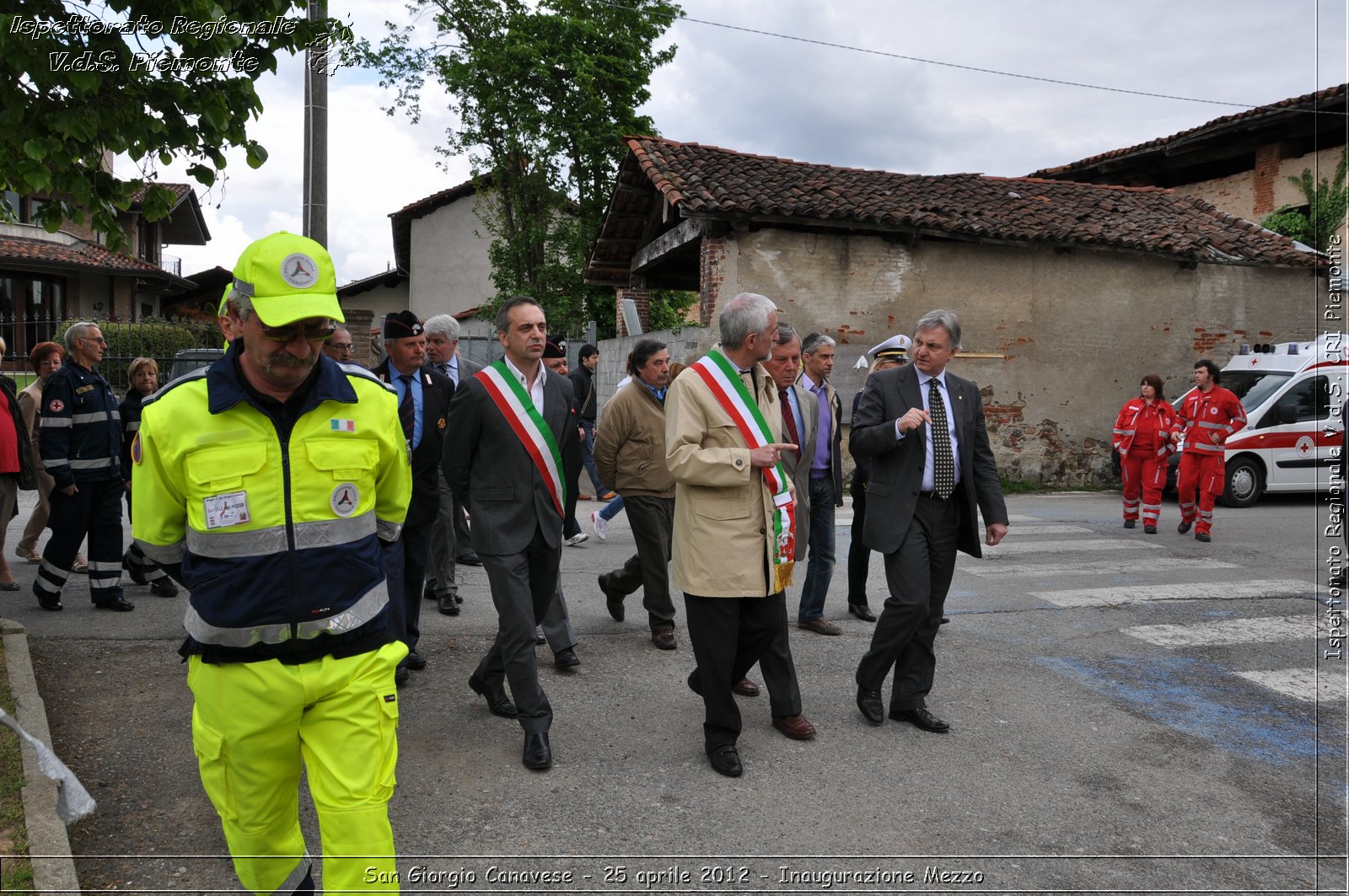 San Giorgio Canavese - 25 aprile 2012 - Inaugurazione Mezzo - Croce Rossa Italiana - Ispettorato Regionale Volontari del Soccorso Piemonte