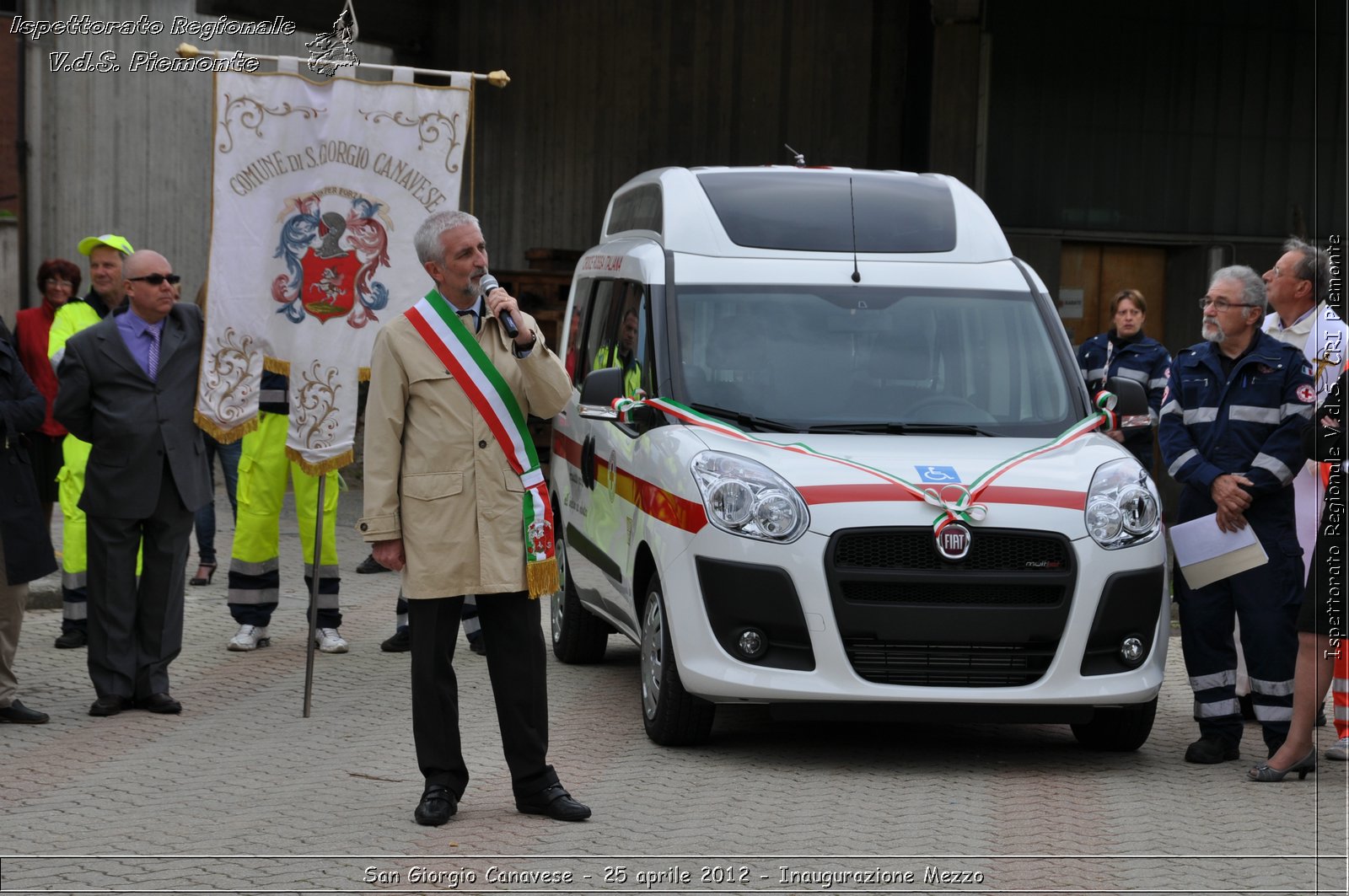 San Giorgio Canavese - 25 aprile 2012 - Inaugurazione Mezzo - Croce Rossa Italiana - Ispettorato Regionale Volontari del Soccorso Piemonte