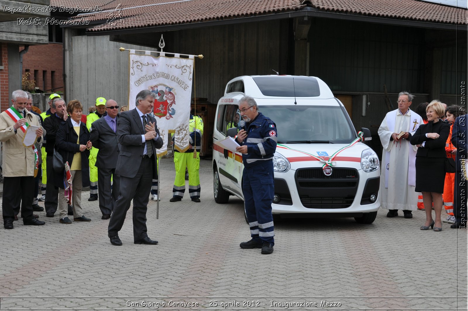 San Giorgio Canavese - 25 aprile 2012 - Inaugurazione Mezzo - Croce Rossa Italiana - Ispettorato Regionale Volontari del Soccorso Piemonte