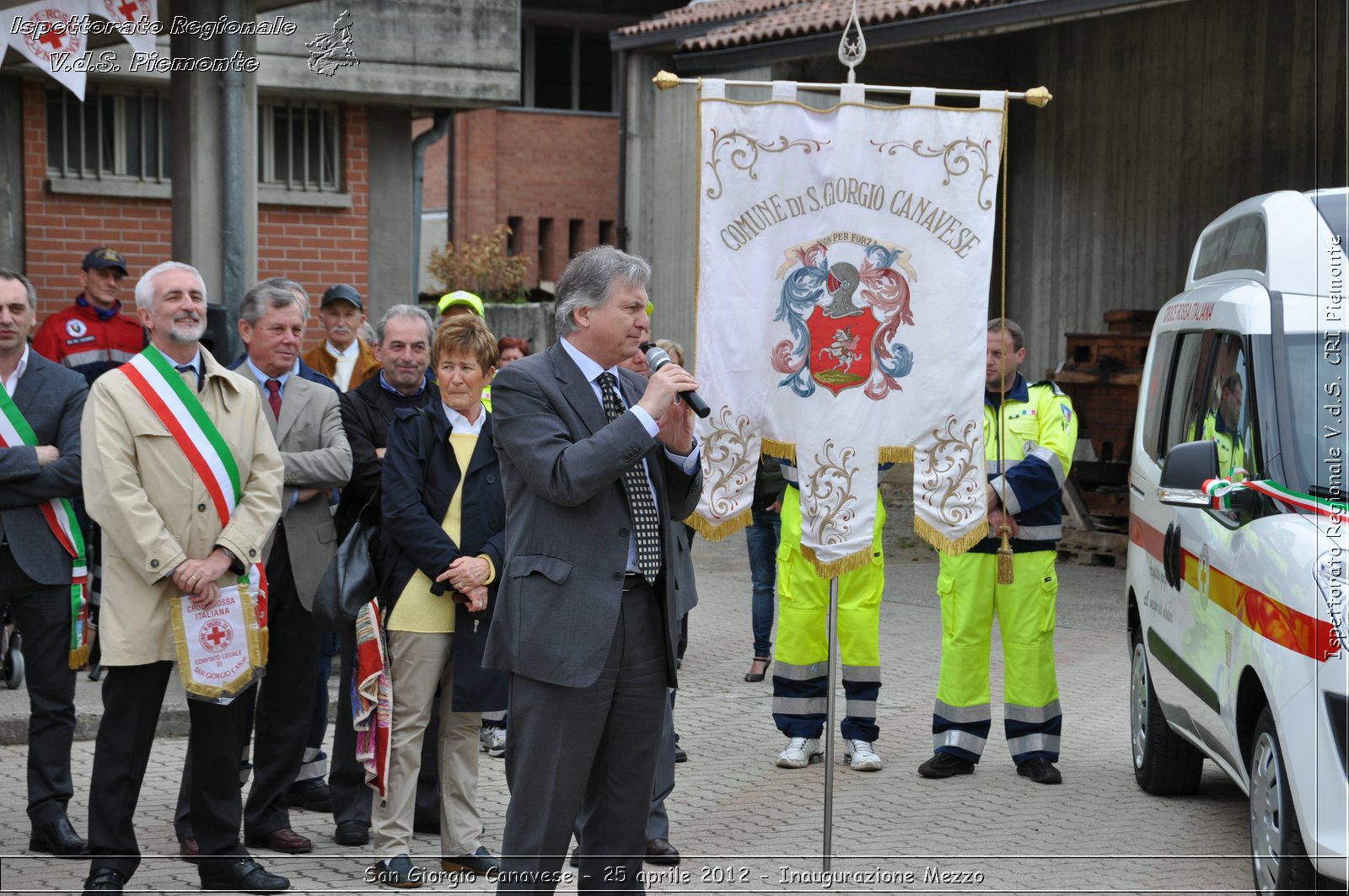 San Giorgio Canavese - 25 aprile 2012 - Inaugurazione Mezzo - Croce Rossa Italiana - Ispettorato Regionale Volontari del Soccorso Piemonte