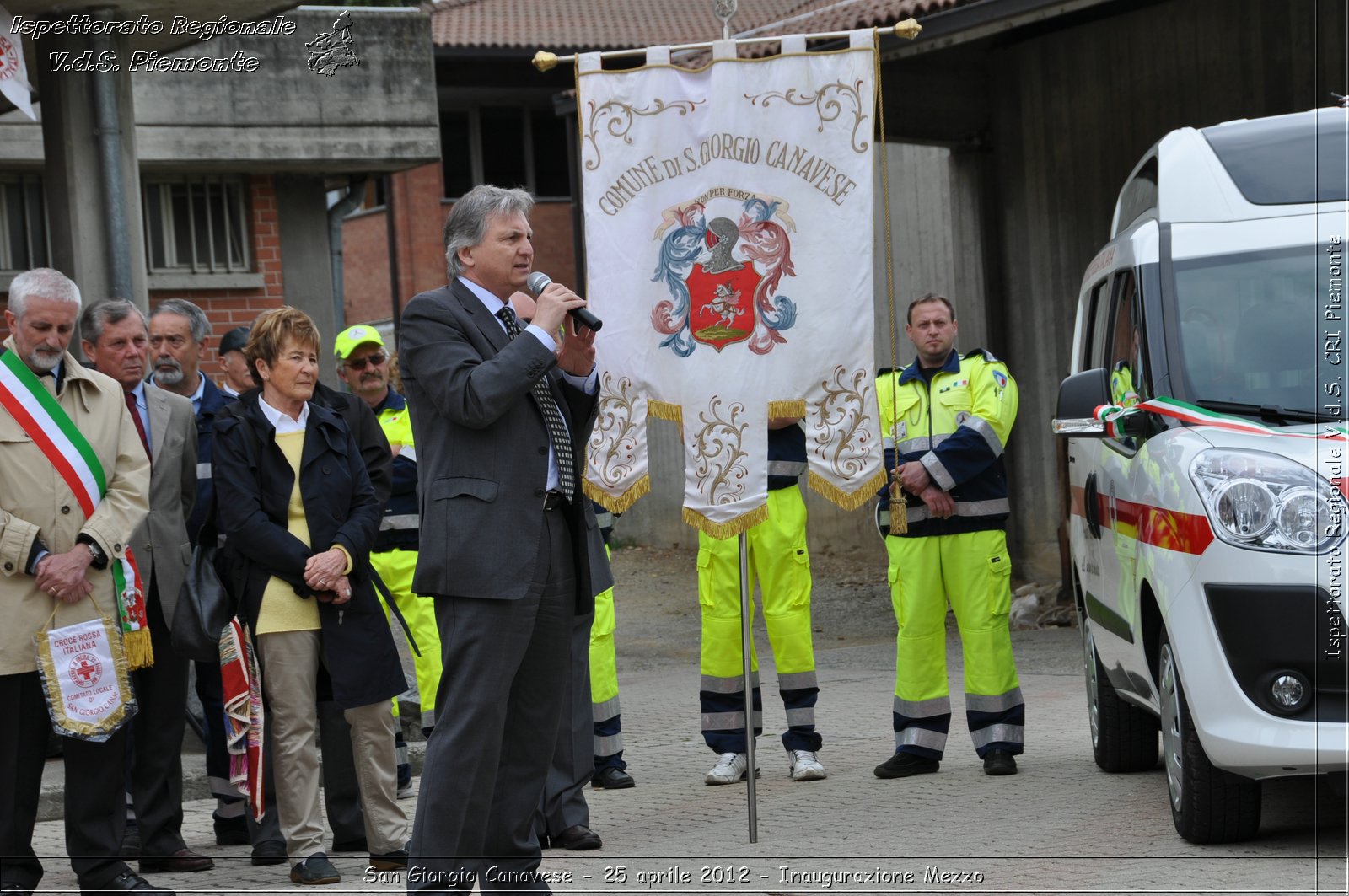 San Giorgio Canavese - 25 aprile 2012 - Inaugurazione Mezzo - Croce Rossa Italiana - Ispettorato Regionale Volontari del Soccorso Piemonte