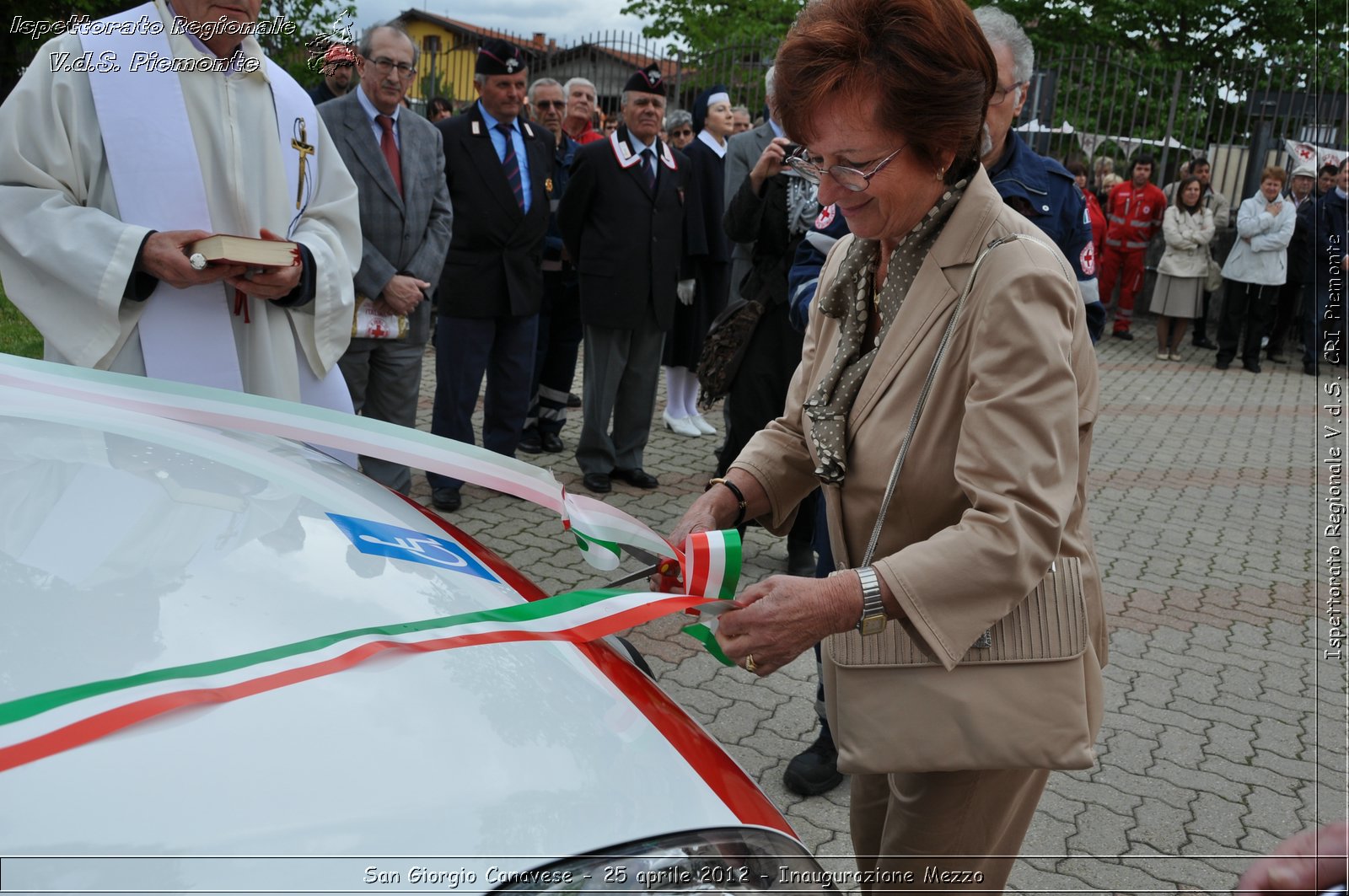 San Giorgio Canavese - 25 aprile 2012 - Inaugurazione Mezzo - Croce Rossa Italiana - Ispettorato Regionale Volontari del Soccorso Piemonte