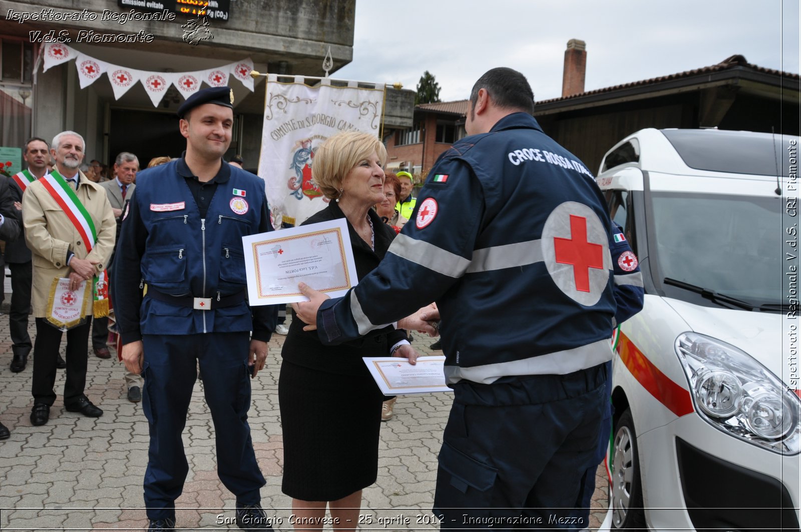 San Giorgio Canavese - 25 aprile 2012 - Inaugurazione Mezzo - Croce Rossa Italiana - Ispettorato Regionale Volontari del Soccorso Piemonte