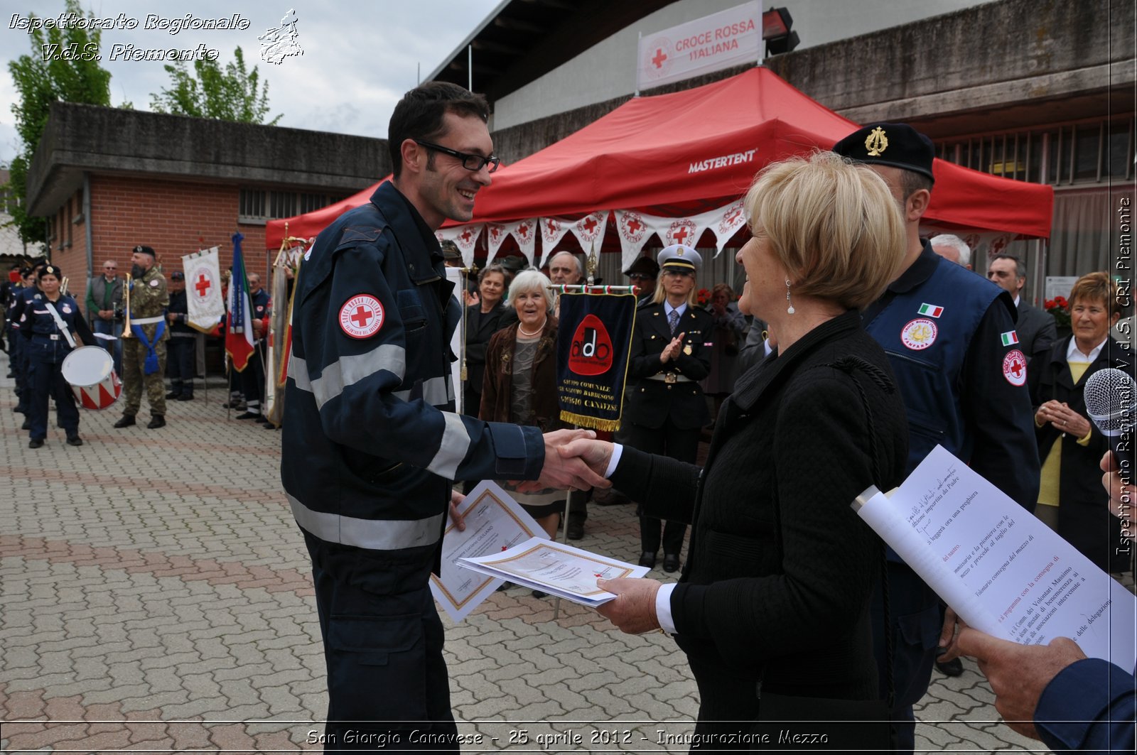 San Giorgio Canavese - 25 aprile 2012 - Inaugurazione Mezzo - Croce Rossa Italiana - Ispettorato Regionale Volontari del Soccorso Piemonte