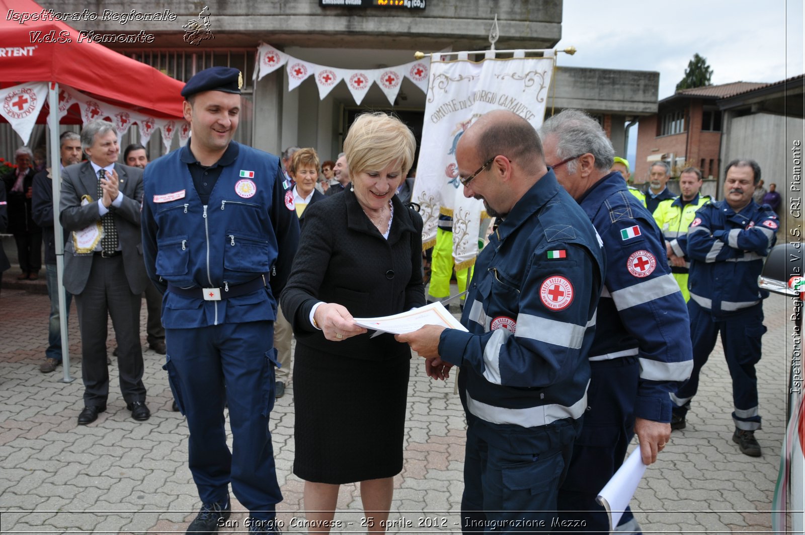 San Giorgio Canavese - 25 aprile 2012 - Inaugurazione Mezzo - Croce Rossa Italiana - Ispettorato Regionale Volontari del Soccorso Piemonte