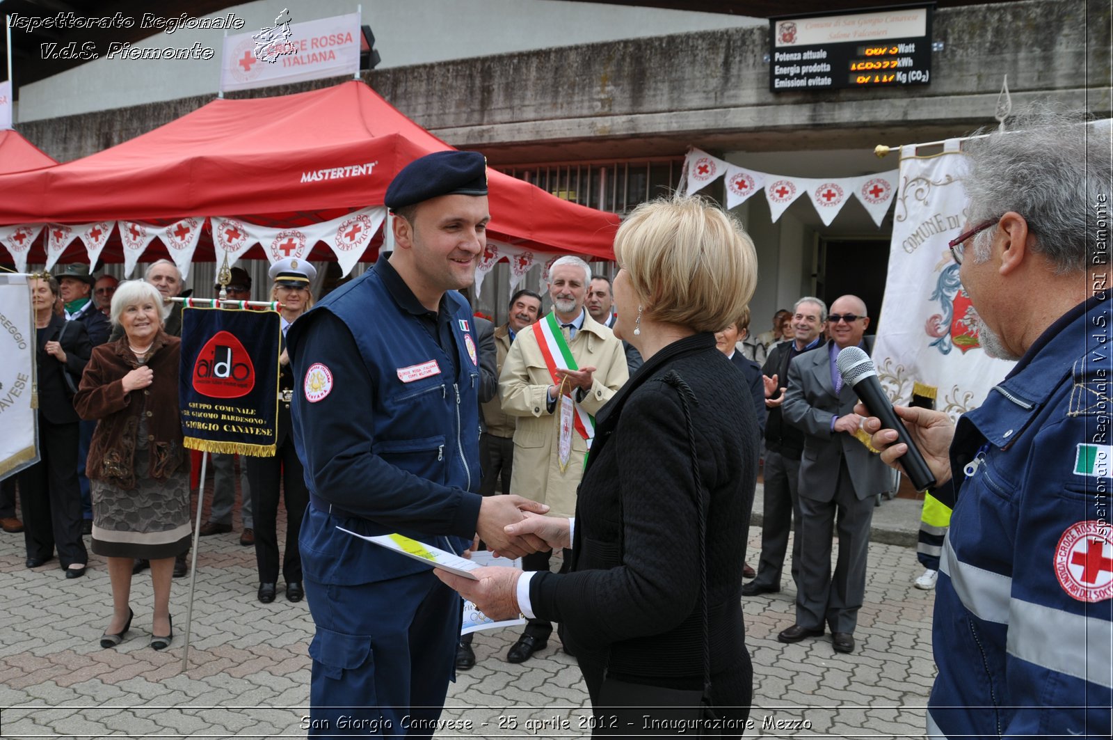 San Giorgio Canavese - 25 aprile 2012 - Inaugurazione Mezzo - Croce Rossa Italiana - Ispettorato Regionale Volontari del Soccorso Piemonte