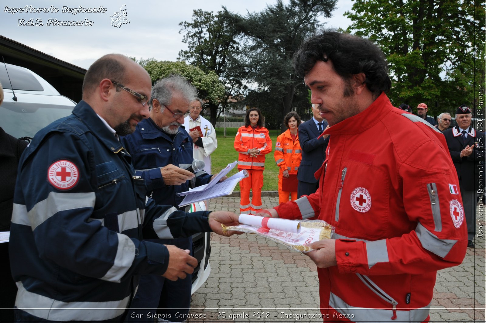 San Giorgio Canavese - 25 aprile 2012 - Inaugurazione Mezzo - Croce Rossa Italiana - Ispettorato Regionale Volontari del Soccorso Piemonte