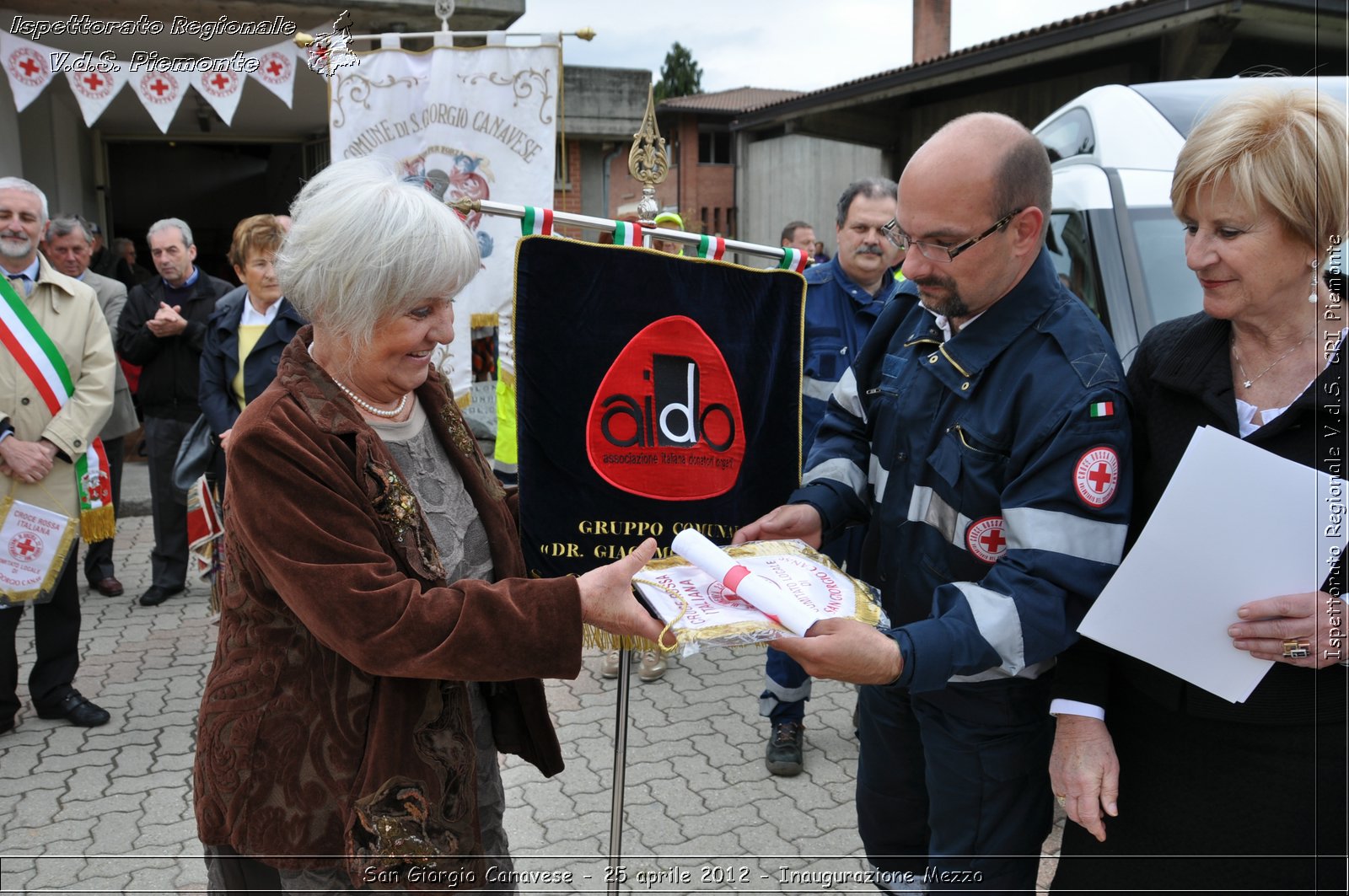 San Giorgio Canavese - 25 aprile 2012 - Inaugurazione Mezzo - Croce Rossa Italiana - Ispettorato Regionale Volontari del Soccorso Piemonte