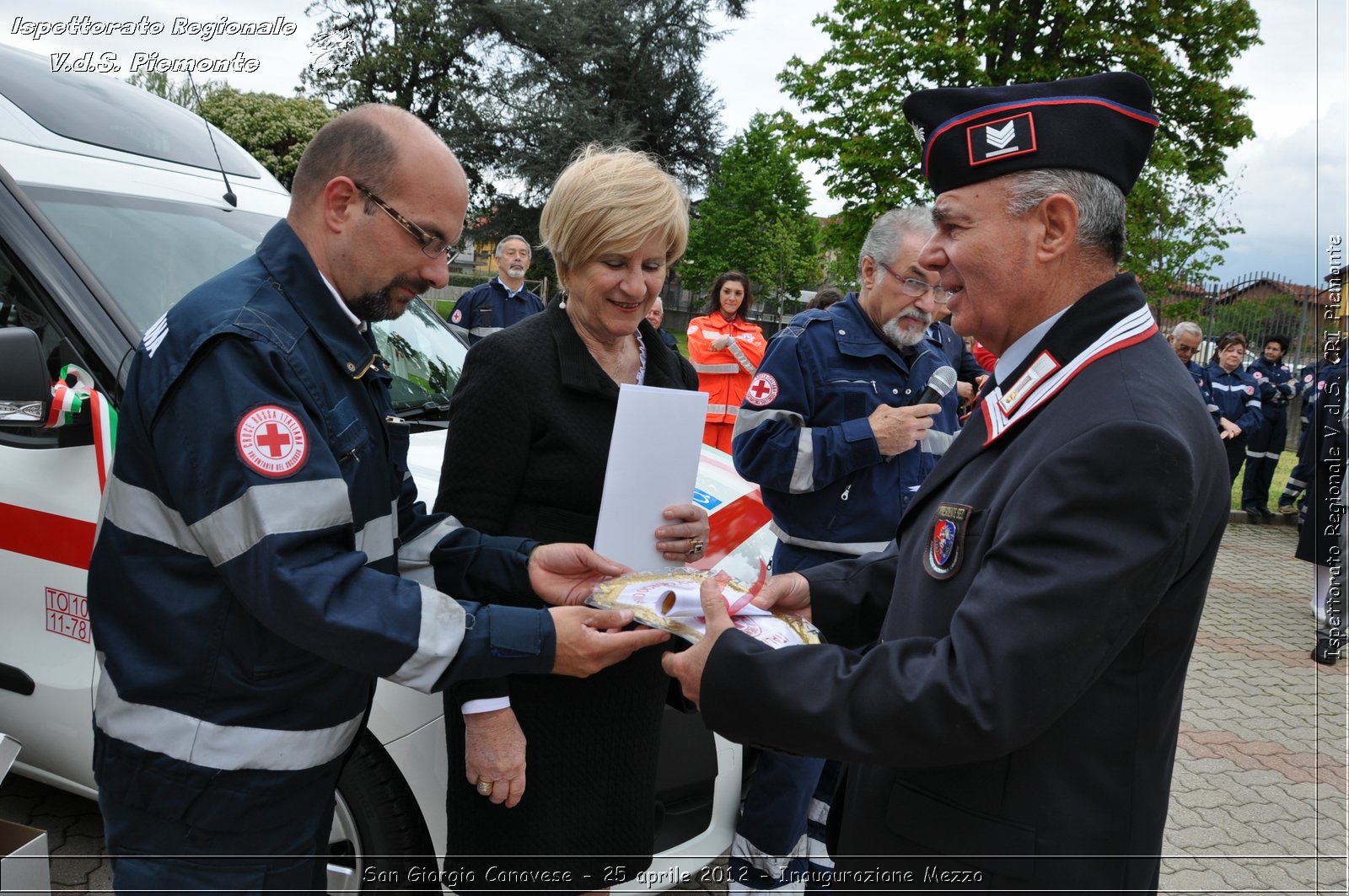 San Giorgio Canavese - 25 aprile 2012 - Inaugurazione Mezzo - Croce Rossa Italiana - Ispettorato Regionale Volontari del Soccorso Piemonte