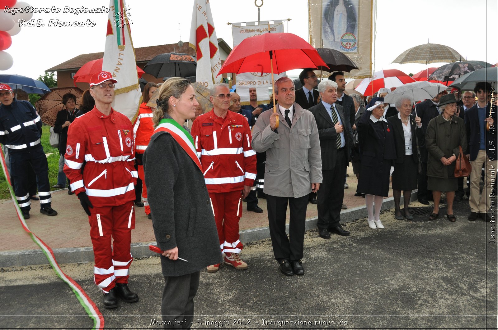 Moncalieri - 5 maggio 2012 - Inaugurazione nuova via - Croce Rossa Italiana - Ispettorato Regionale Volontari del Soccorso Piemonte