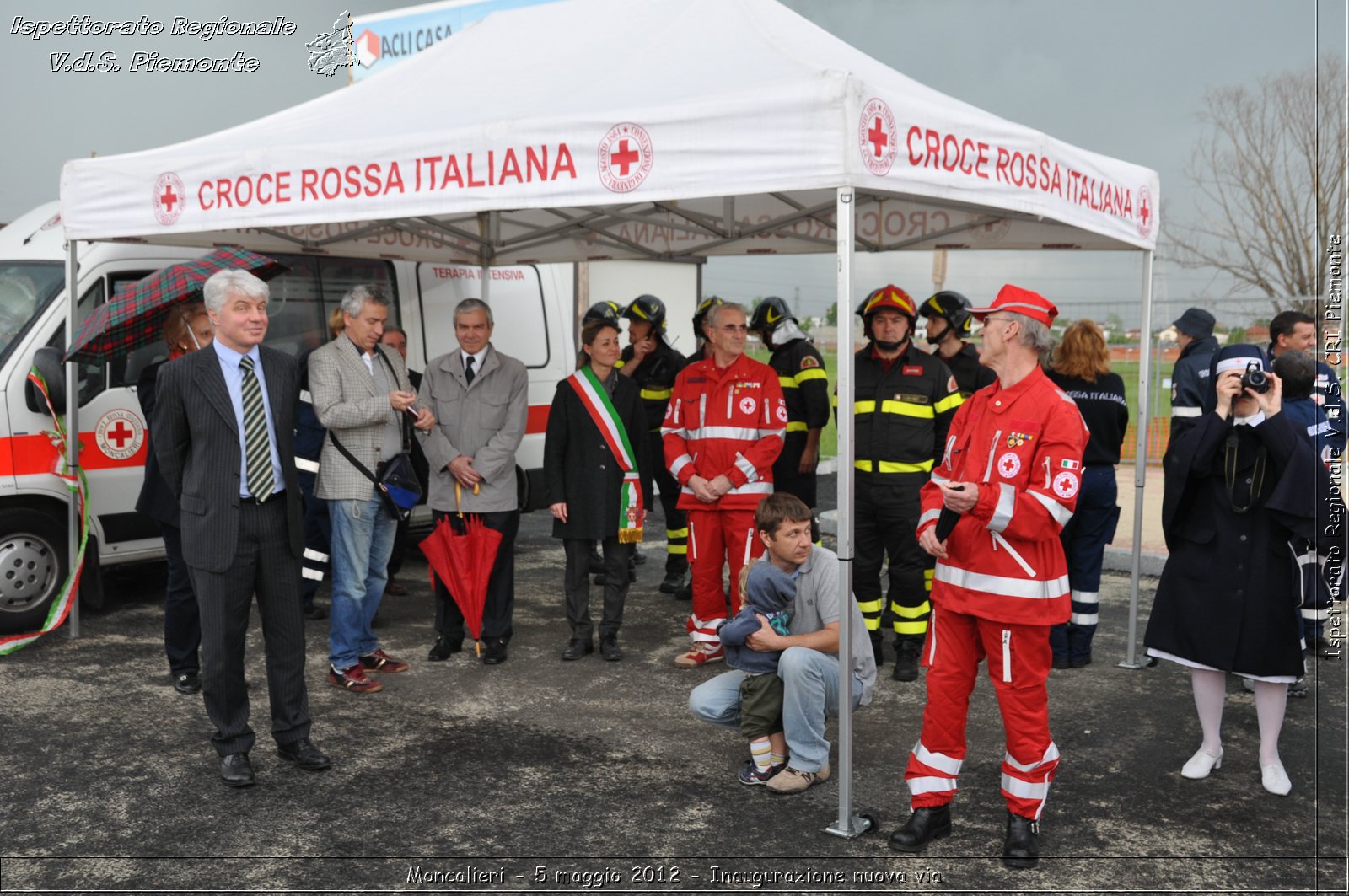 Moncalieri - 5 maggio 2012 - Inaugurazione nuova via - Croce Rossa Italiana - Ispettorato Regionale Volontari del Soccorso Piemonte