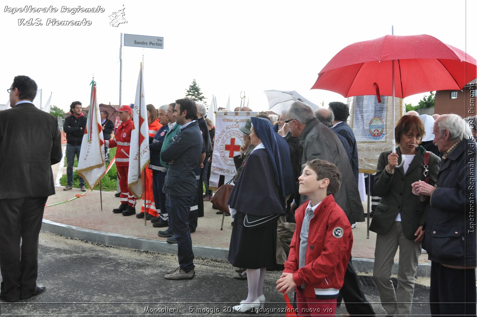 Moncalieri - 5 maggio 2012 - Inaugurazione nuova via - Croce Rossa Italiana - Ispettorato Regionale Volontari del Soccorso Piemonte