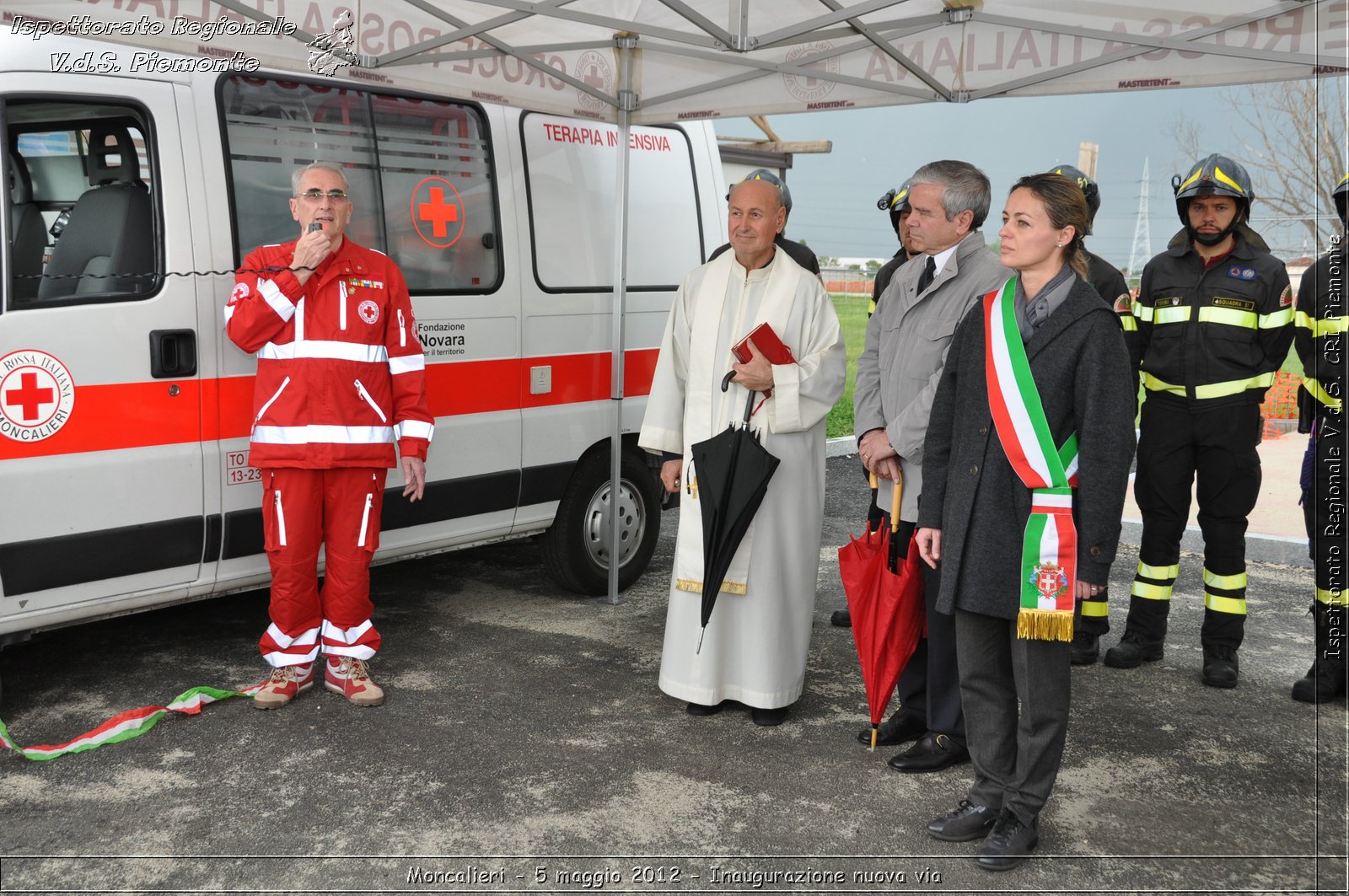 Moncalieri - 5 maggio 2012 - Inaugurazione nuova via - Croce Rossa Italiana - Ispettorato Regionale Volontari del Soccorso Piemonte