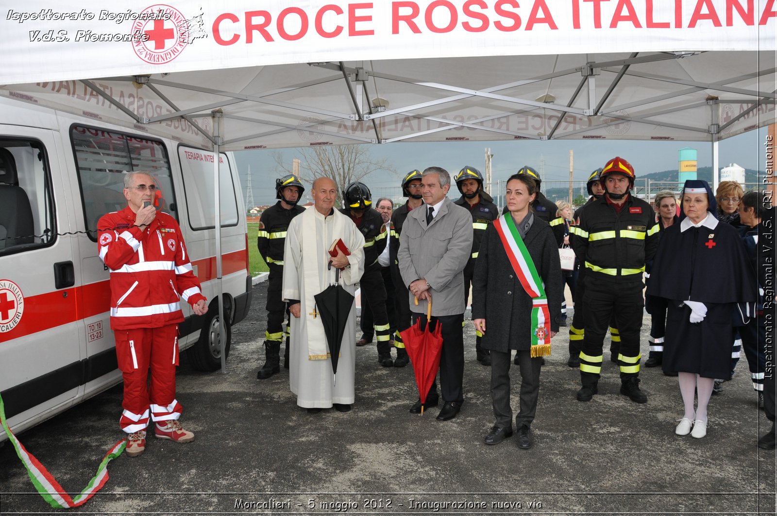 Moncalieri - 5 maggio 2012 - Inaugurazione nuova via - Croce Rossa Italiana - Ispettorato Regionale Volontari del Soccorso Piemonte