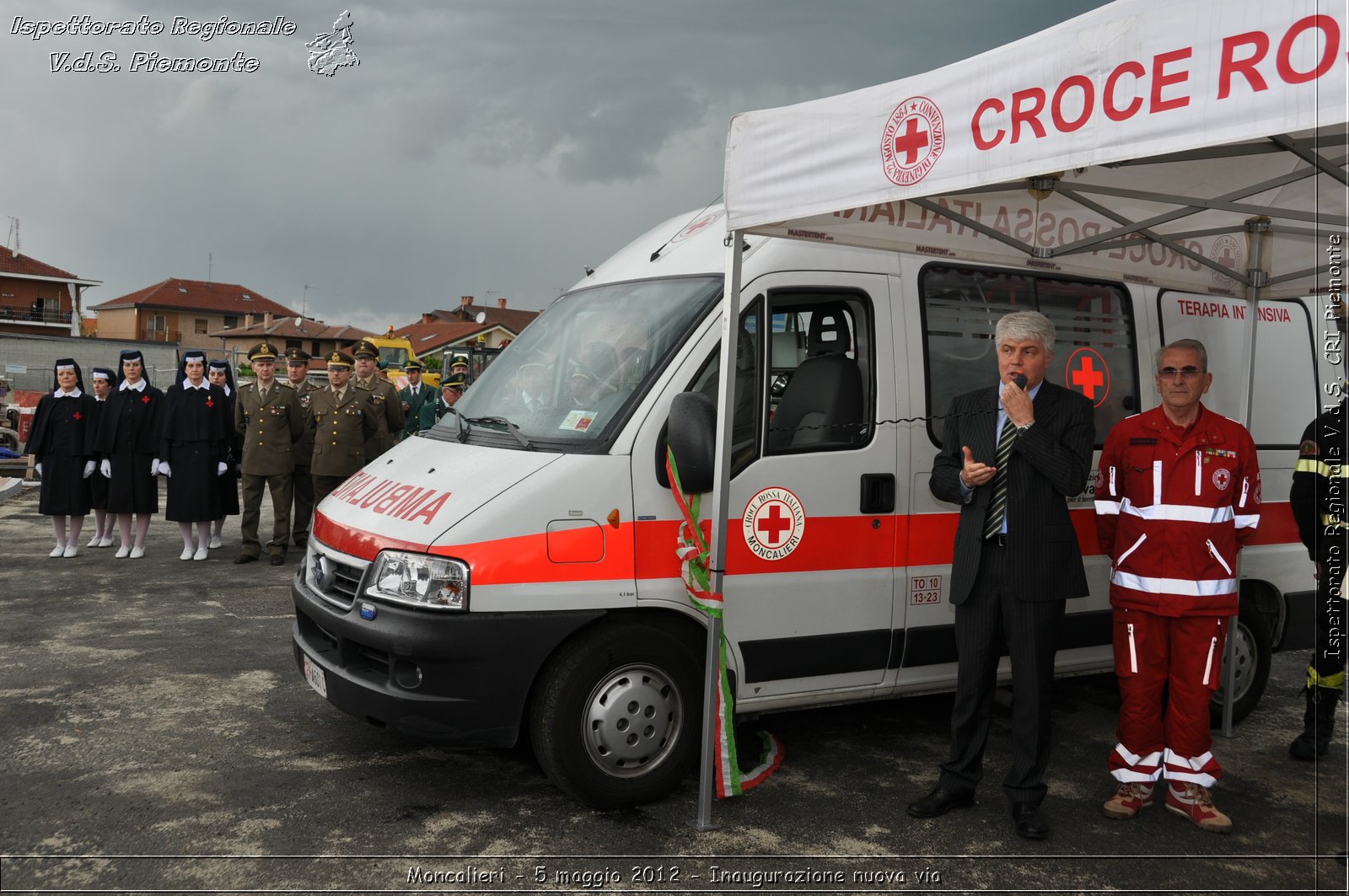 Moncalieri - 5 maggio 2012 - Inaugurazione nuova via - Croce Rossa Italiana - Ispettorato Regionale Volontari del Soccorso Piemonte