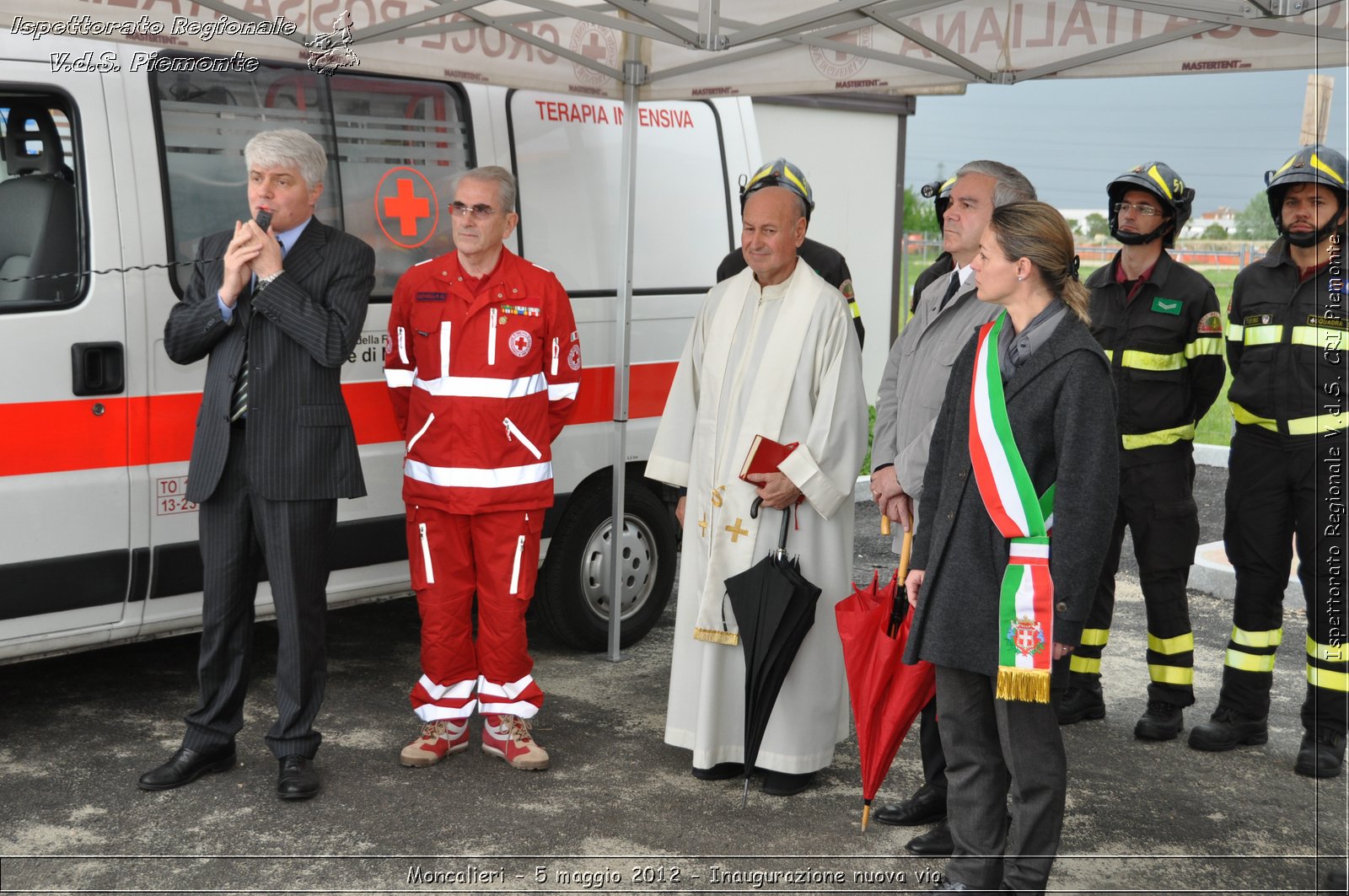 Moncalieri - 5 maggio 2012 - Inaugurazione nuova via - Croce Rossa Italiana - Ispettorato Regionale Volontari del Soccorso Piemonte