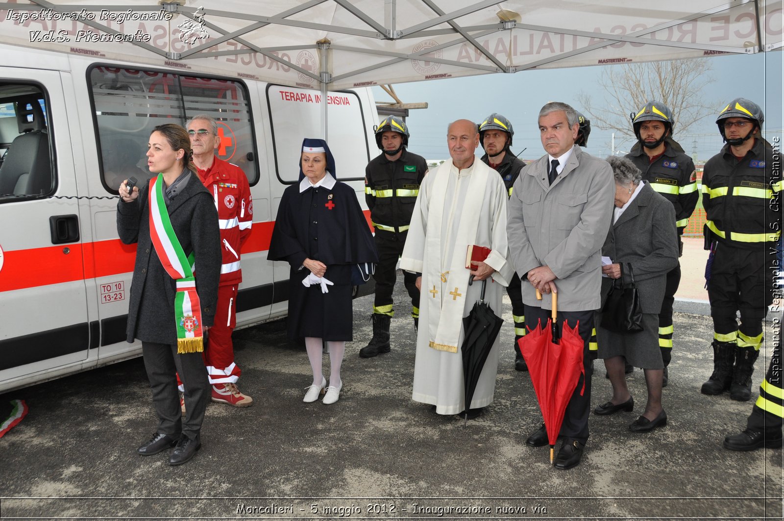 Moncalieri - 5 maggio 2012 - Inaugurazione nuova via - Croce Rossa Italiana - Ispettorato Regionale Volontari del Soccorso Piemonte