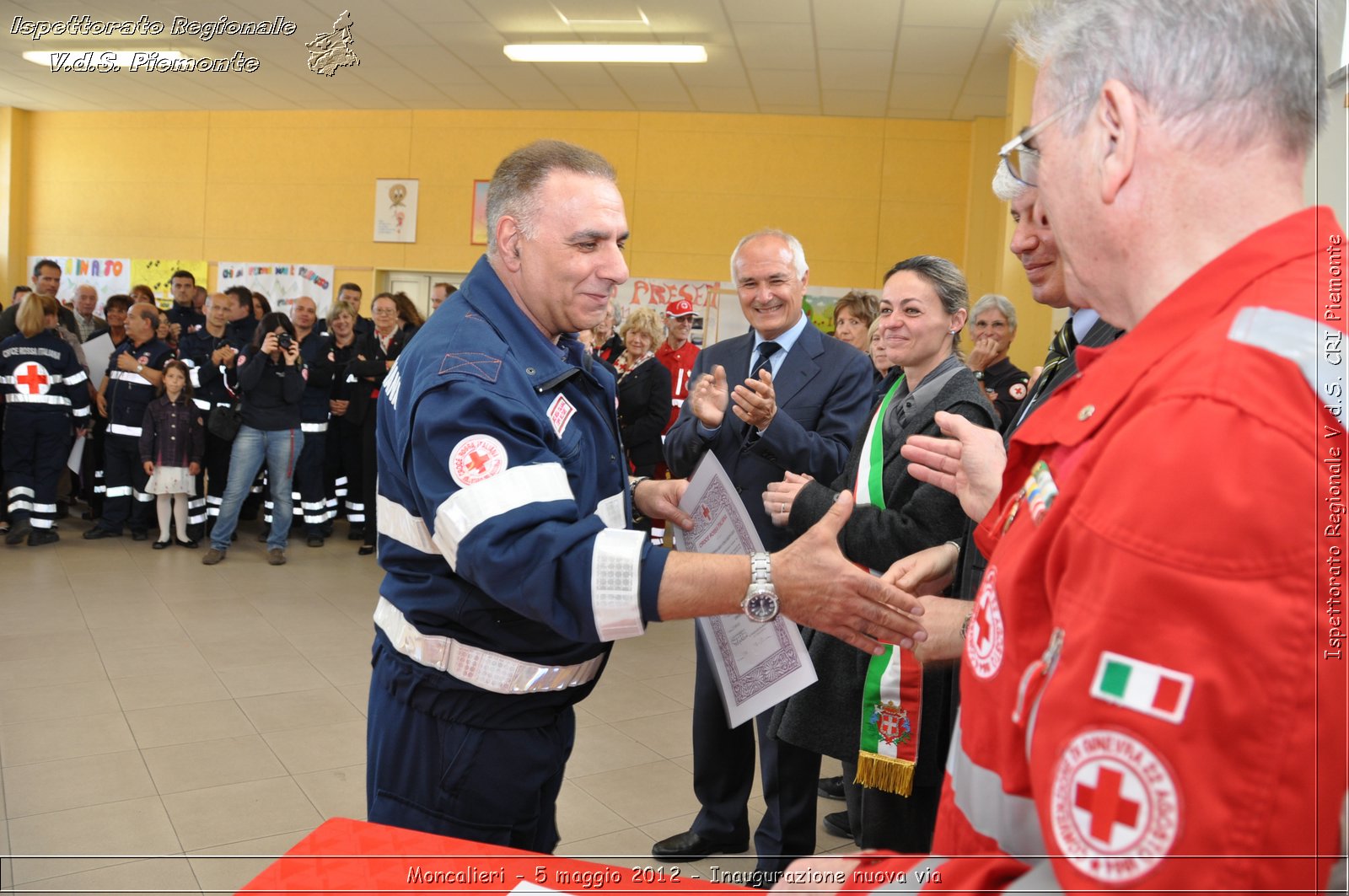 Moncalieri - 5 maggio 2012 - Inaugurazione nuova via - Croce Rossa Italiana - Ispettorato Regionale Volontari del Soccorso Piemonte