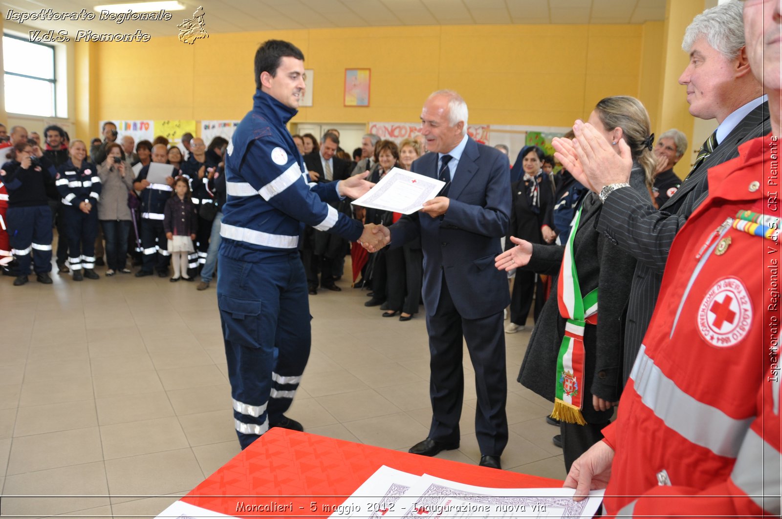 Moncalieri - 5 maggio 2012 - Inaugurazione nuova via - Croce Rossa Italiana - Ispettorato Regionale Volontari del Soccorso Piemonte