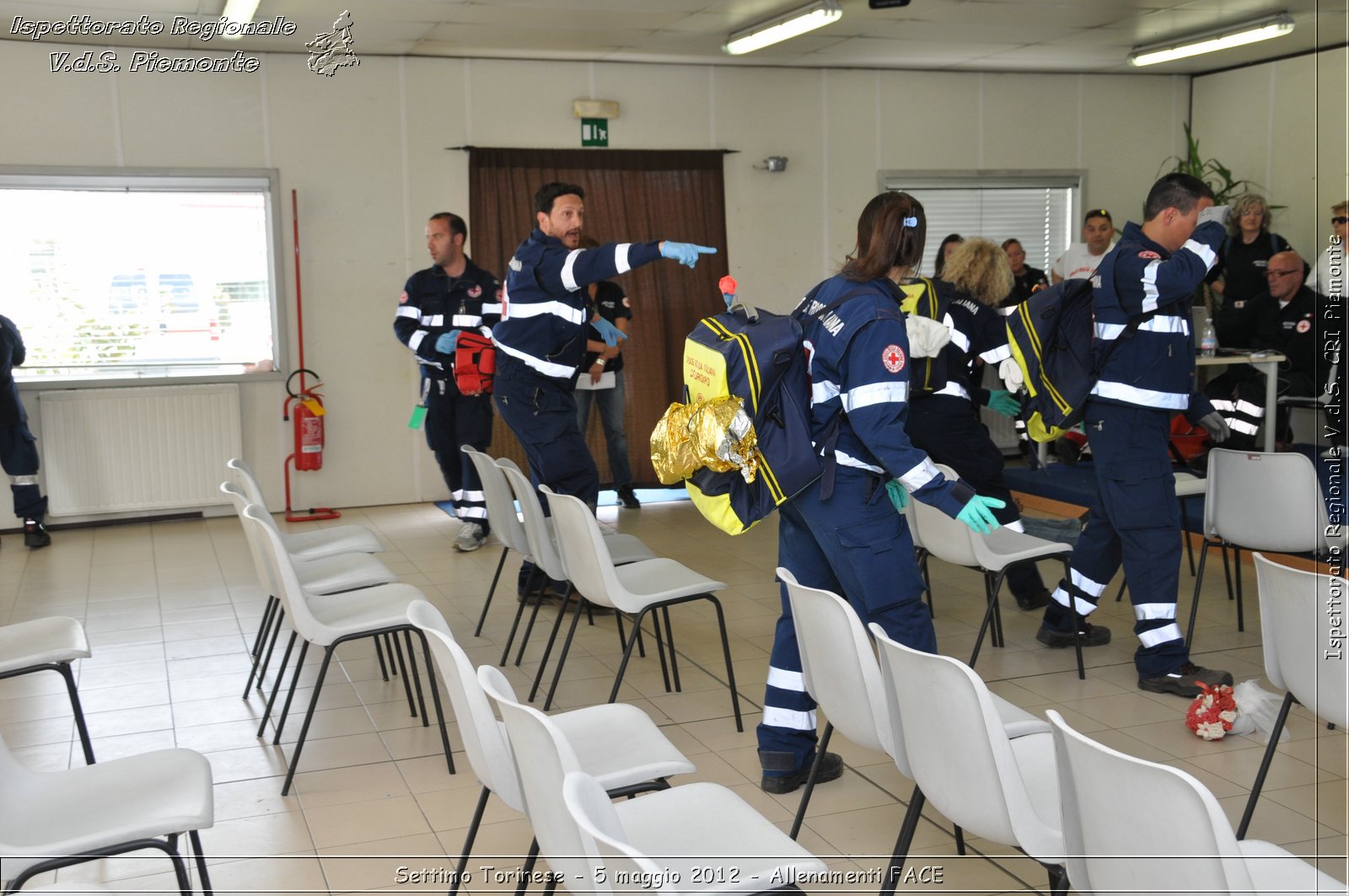 Settimo Torinese - 5 maggio 2012 - Allenamenti FACE - Croce Rossa Italiana - Ispettorato Regionale Volontari del Soccorso Piemonte