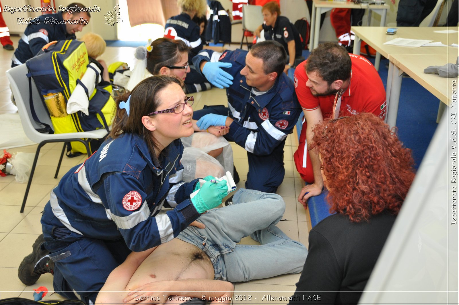 Settimo Torinese - 5 maggio 2012 - Allenamenti FACE - Croce Rossa Italiana - Ispettorato Regionale Volontari del Soccorso Piemonte