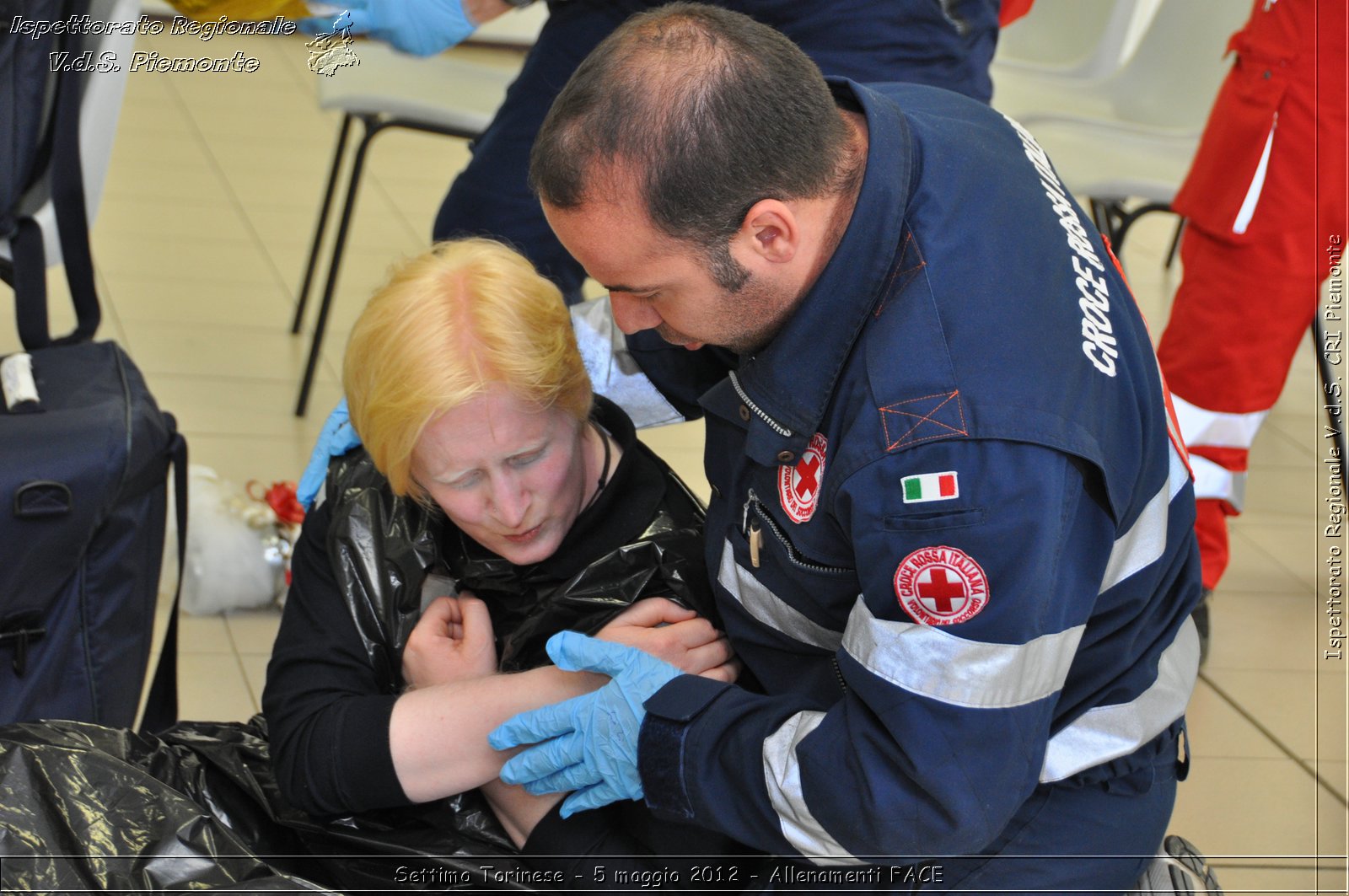 Settimo Torinese - 5 maggio 2012 - Allenamenti FACE - Croce Rossa Italiana - Ispettorato Regionale Volontari del Soccorso Piemonte