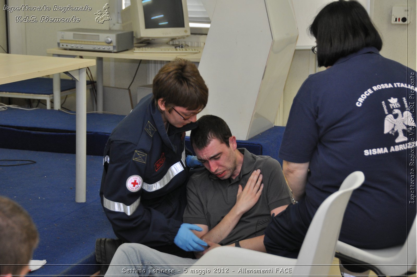 Settimo Torinese - 5 maggio 2012 - Allenamenti FACE - Croce Rossa Italiana - Ispettorato Regionale Volontari del Soccorso Piemonte