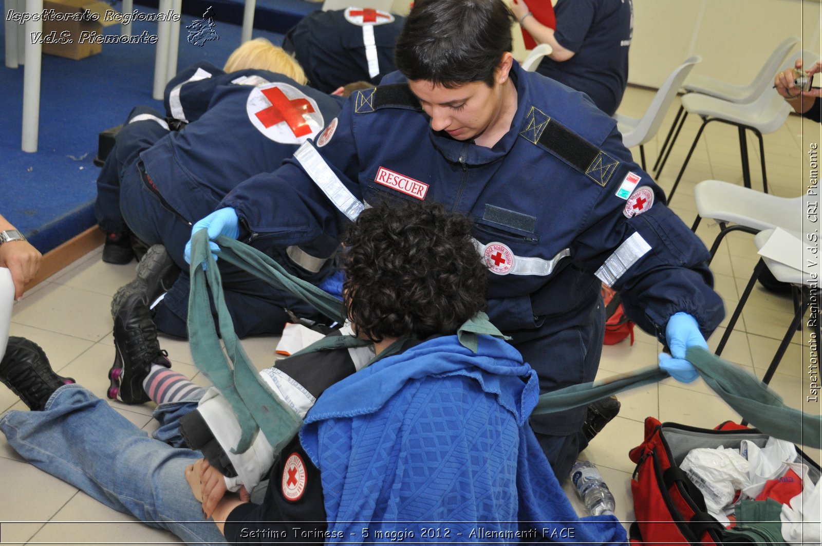 Settimo Torinese - 5 maggio 2012 - Allenamenti FACE - Croce Rossa Italiana - Ispettorato Regionale Volontari del Soccorso Piemonte