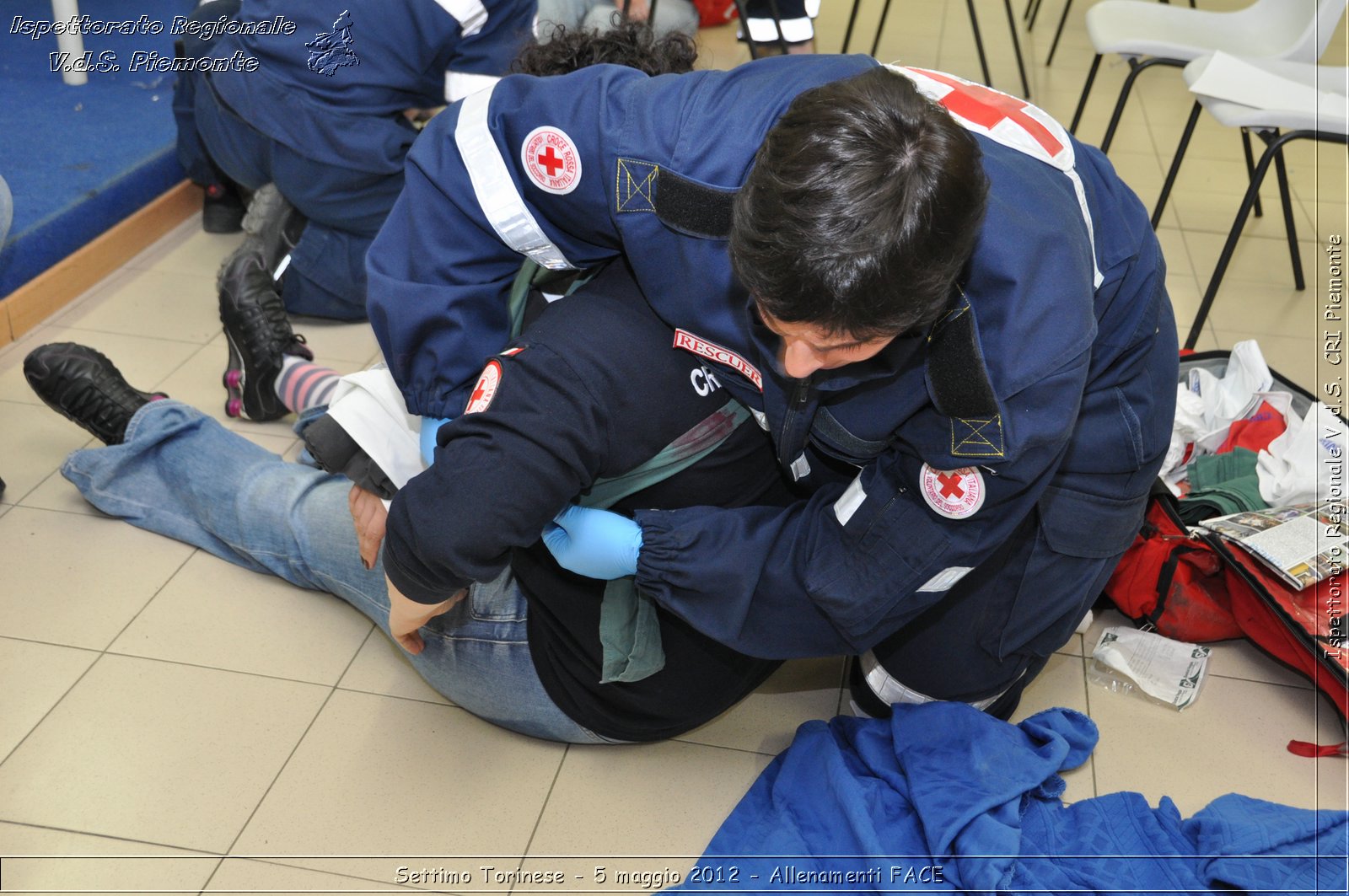 Settimo Torinese - 5 maggio 2012 - Allenamenti FACE - Croce Rossa Italiana - Ispettorato Regionale Volontari del Soccorso Piemonte