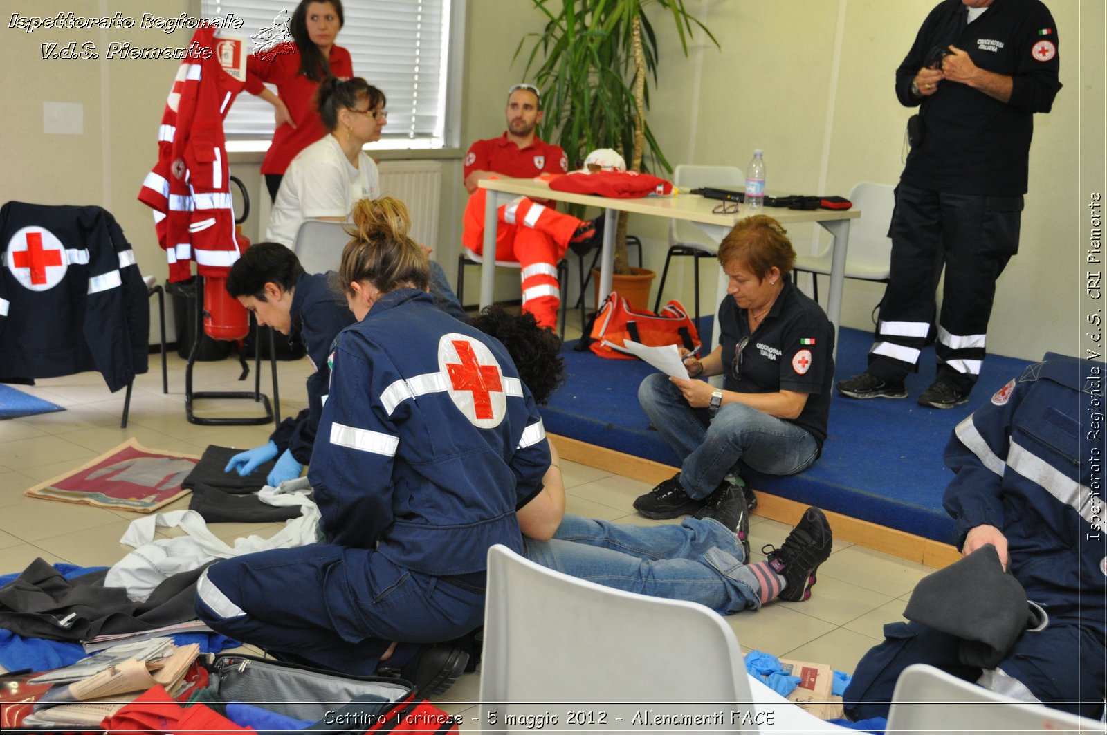 Settimo Torinese - 5 maggio 2012 - Allenamenti FACE - Croce Rossa Italiana - Ispettorato Regionale Volontari del Soccorso Piemonte