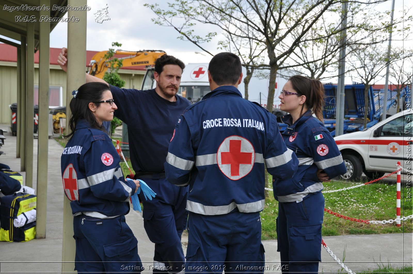 Settimo Torinese - 5 maggio 2012 - Allenamenti FACE - Croce Rossa Italiana - Ispettorato Regionale Volontari del Soccorso Piemonte