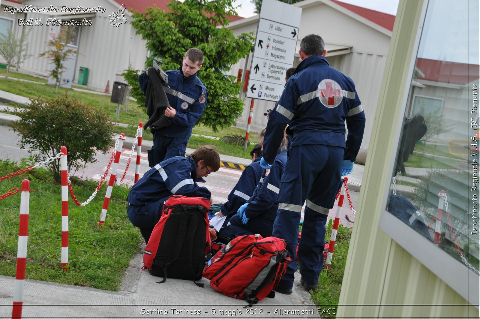 Settimo Torinese - 5 maggio 2012 - Allenamenti FACE - Croce Rossa Italiana - Ispettorato Regionale Volontari del Soccorso Piemonte