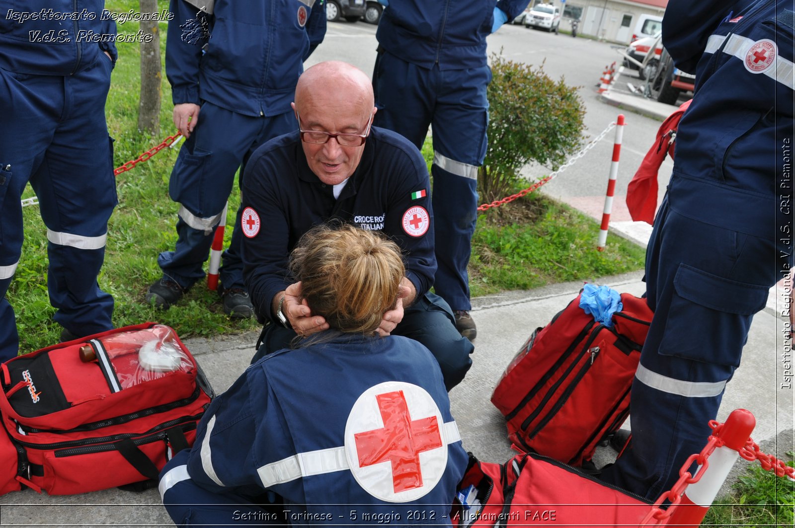 Settimo Torinese - 5 maggio 2012 - Allenamenti FACE - Croce Rossa Italiana - Ispettorato Regionale Volontari del Soccorso Piemonte