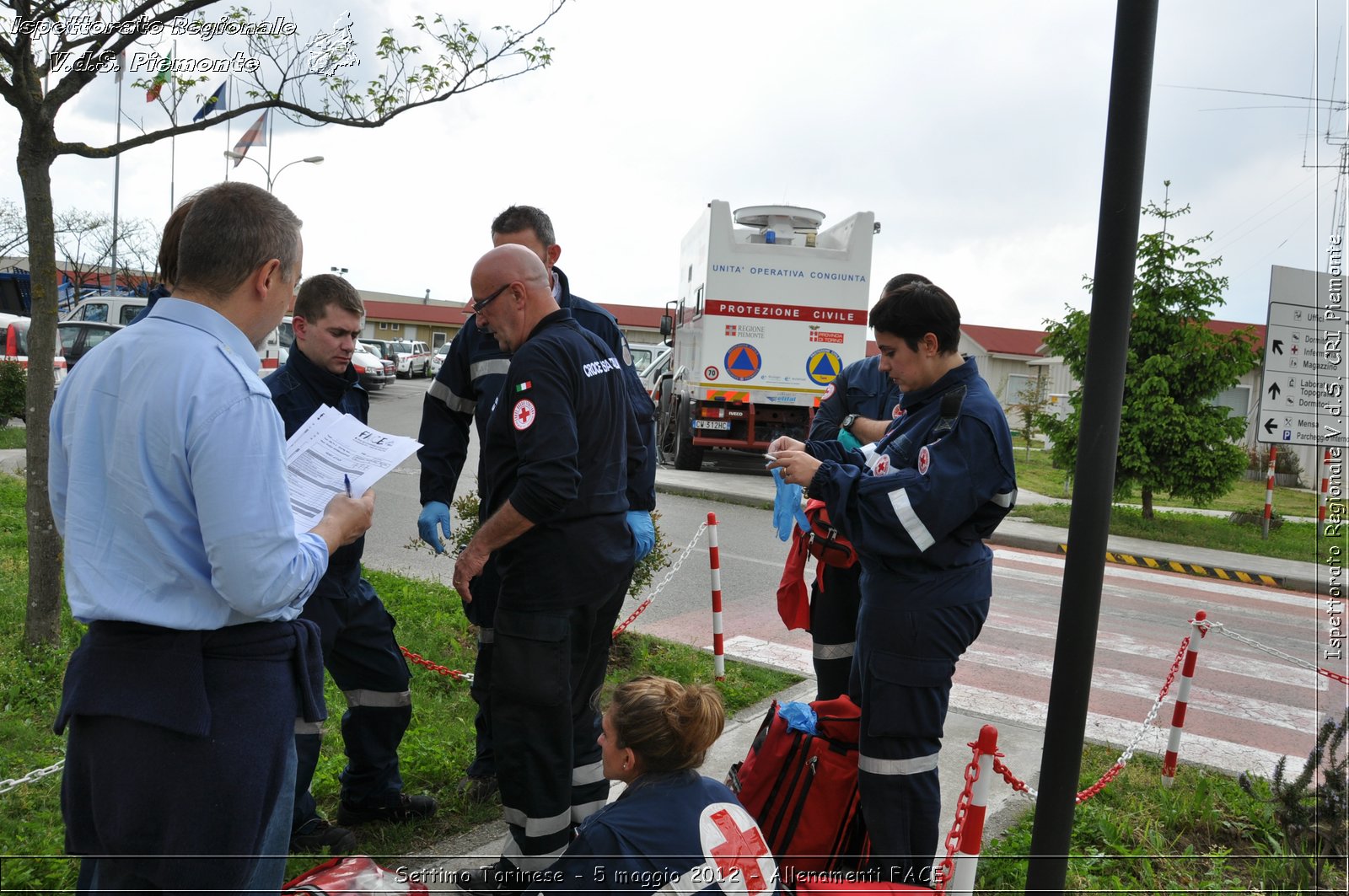 Settimo Torinese - 5 maggio 2012 - Allenamenti FACE - Croce Rossa Italiana - Ispettorato Regionale Volontari del Soccorso Piemonte