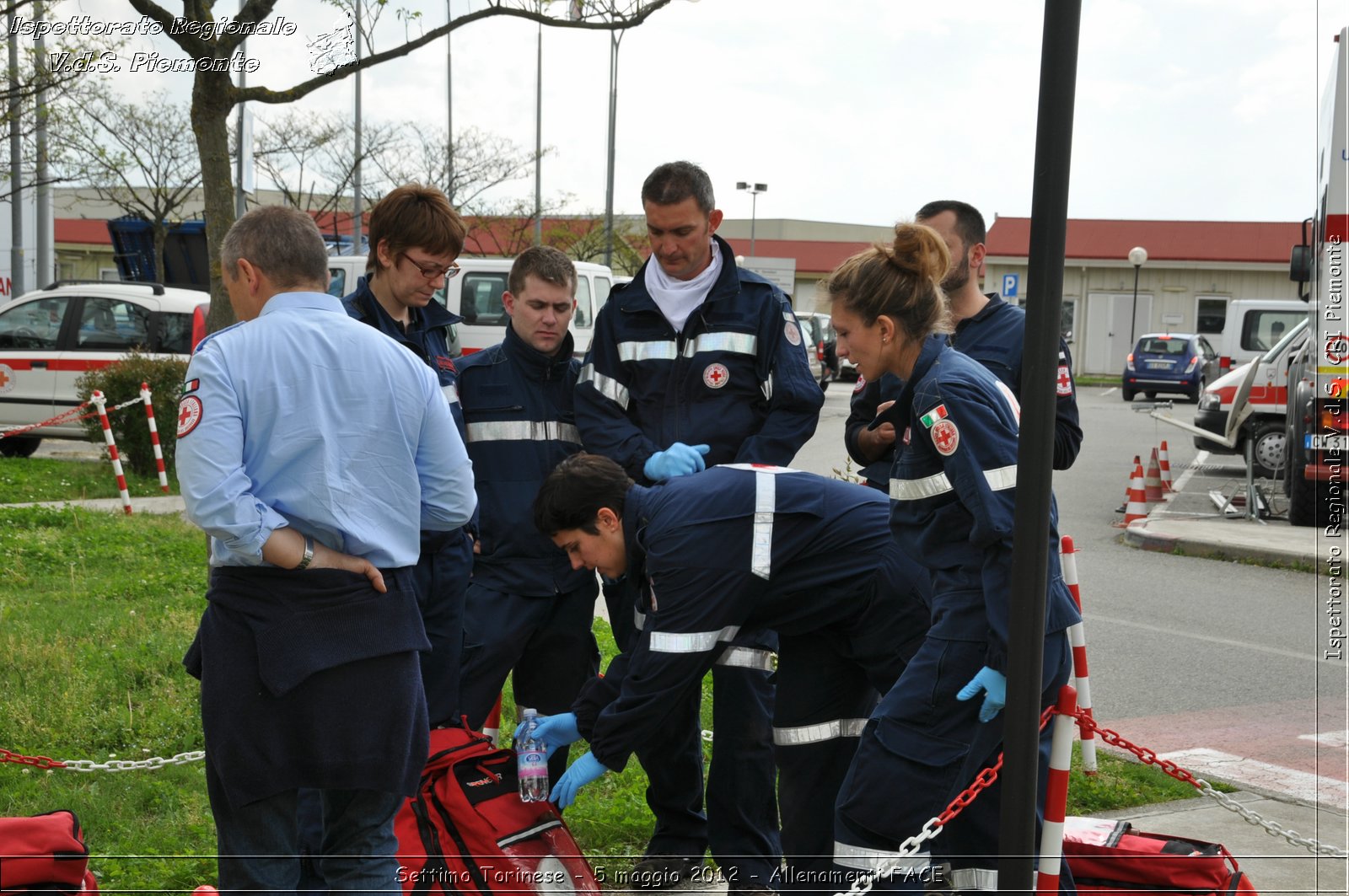 Settimo Torinese - 5 maggio 2012 - Allenamenti FACE - Croce Rossa Italiana - Ispettorato Regionale Volontari del Soccorso Piemonte