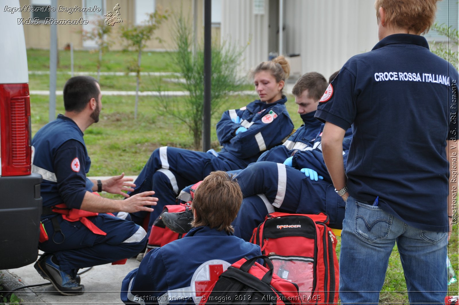 Settimo Torinese - 5 maggio 2012 - Allenamenti FACE - Croce Rossa Italiana - Ispettorato Regionale Volontari del Soccorso Piemonte