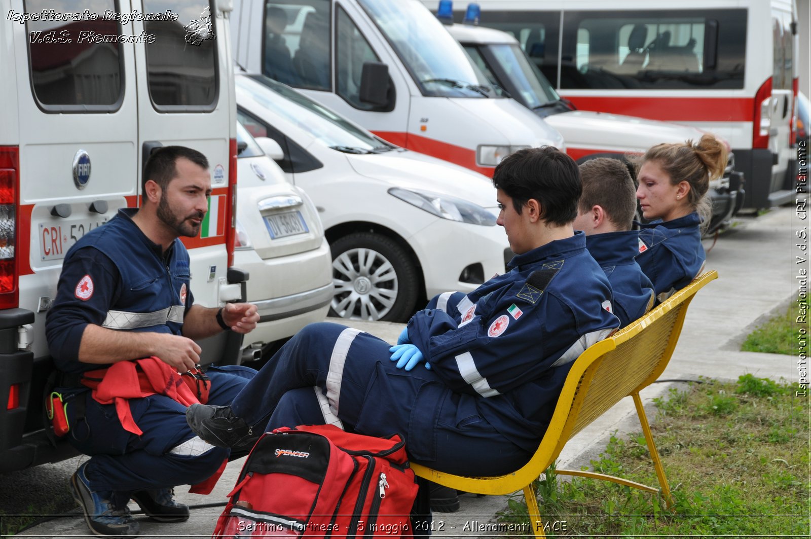 Settimo Torinese - 5 maggio 2012 - Allenamenti FACE - Croce Rossa Italiana - Ispettorato Regionale Volontari del Soccorso Piemonte