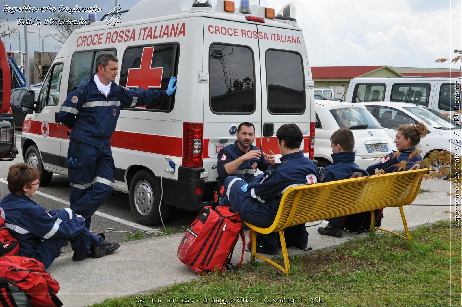 Settimo Torinese - 5 maggio 2012 - Allenamenti FACE - Croce Rossa Italiana - Ispettorato Regionale Volontari del Soccorso Piemonte