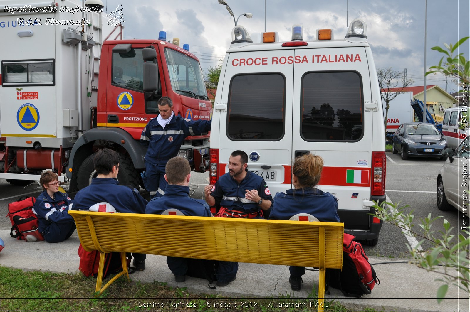 Settimo Torinese - 5 maggio 2012 - Allenamenti FACE - Croce Rossa Italiana - Ispettorato Regionale Volontari del Soccorso Piemonte