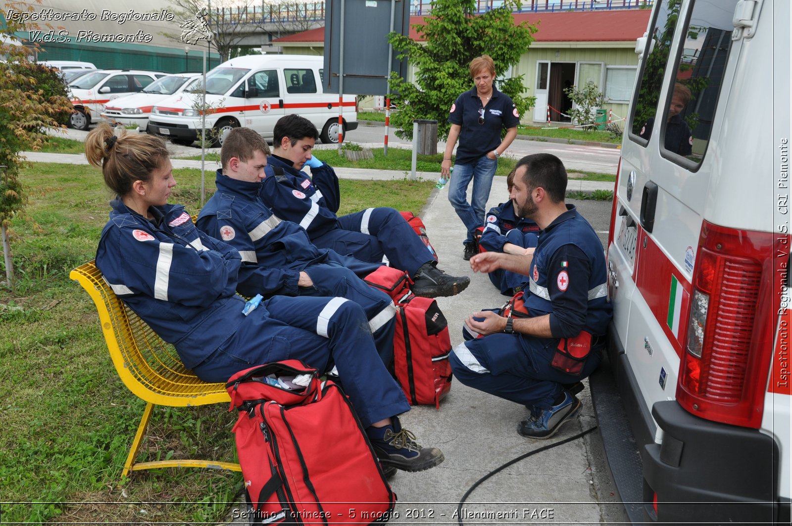 Settimo Torinese - 5 maggio 2012 - Allenamenti FACE - Croce Rossa Italiana - Ispettorato Regionale Volontari del Soccorso Piemonte