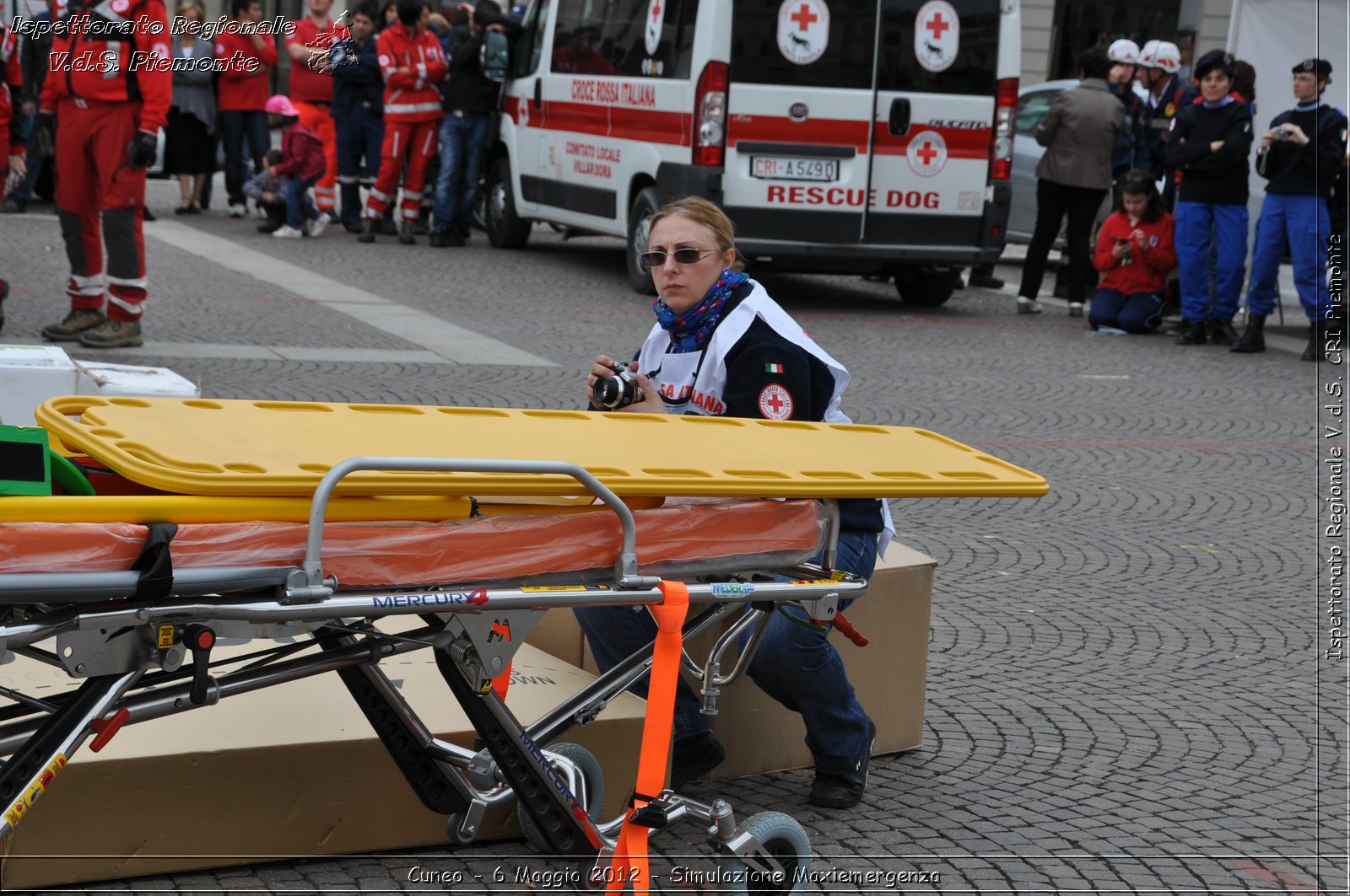 Cuneo - 6 Maggio 2012 - Simulazione Maxiemergenza- Croce Rossa Italiana - Ispettorato Regionale Volontari del Soccorso Piemonte