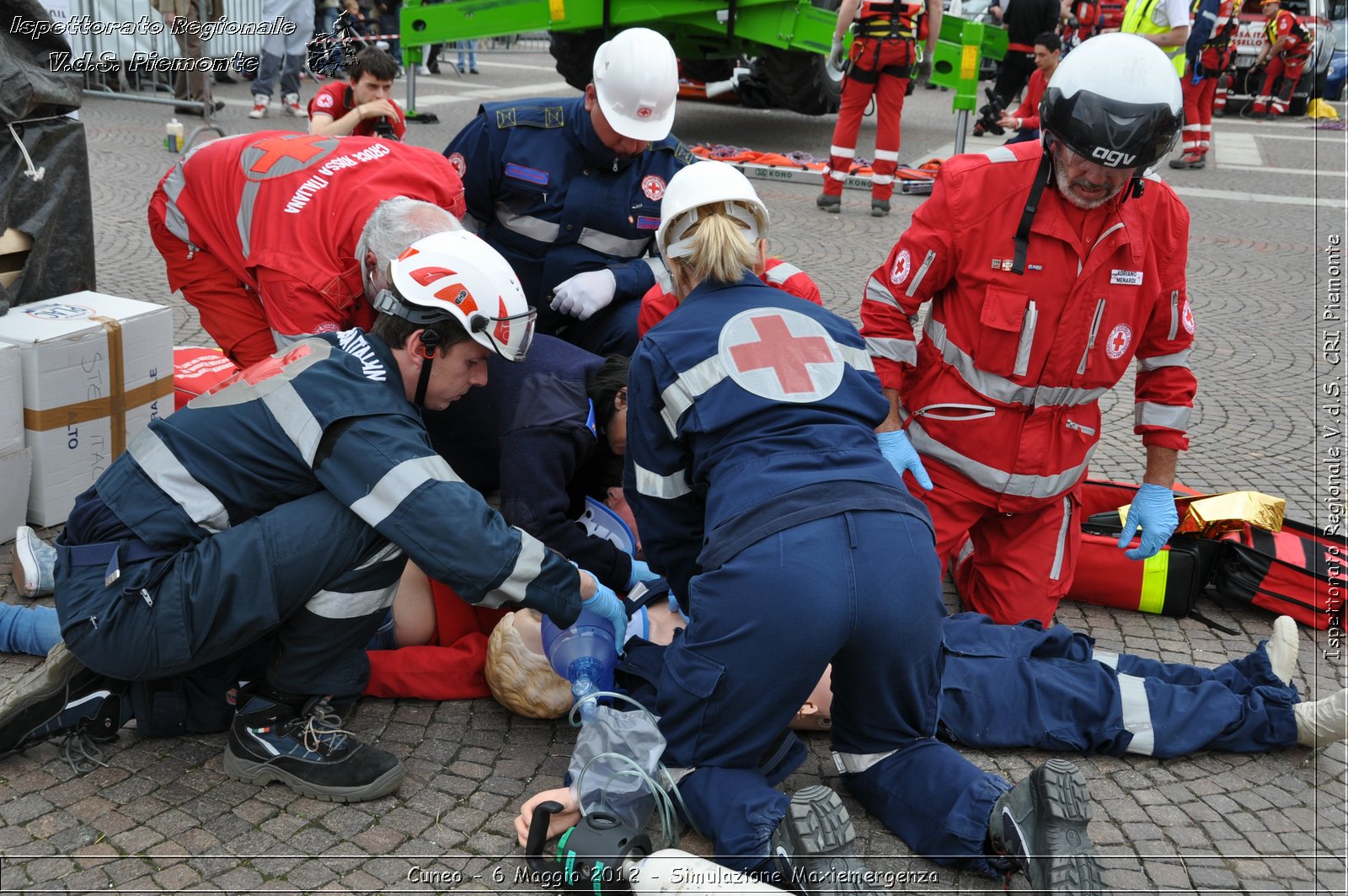 Cuneo - 6 Maggio 2012 - Simulazione Maxiemergenza- Croce Rossa Italiana - Ispettorato Regionale Volontari del Soccorso Piemonte