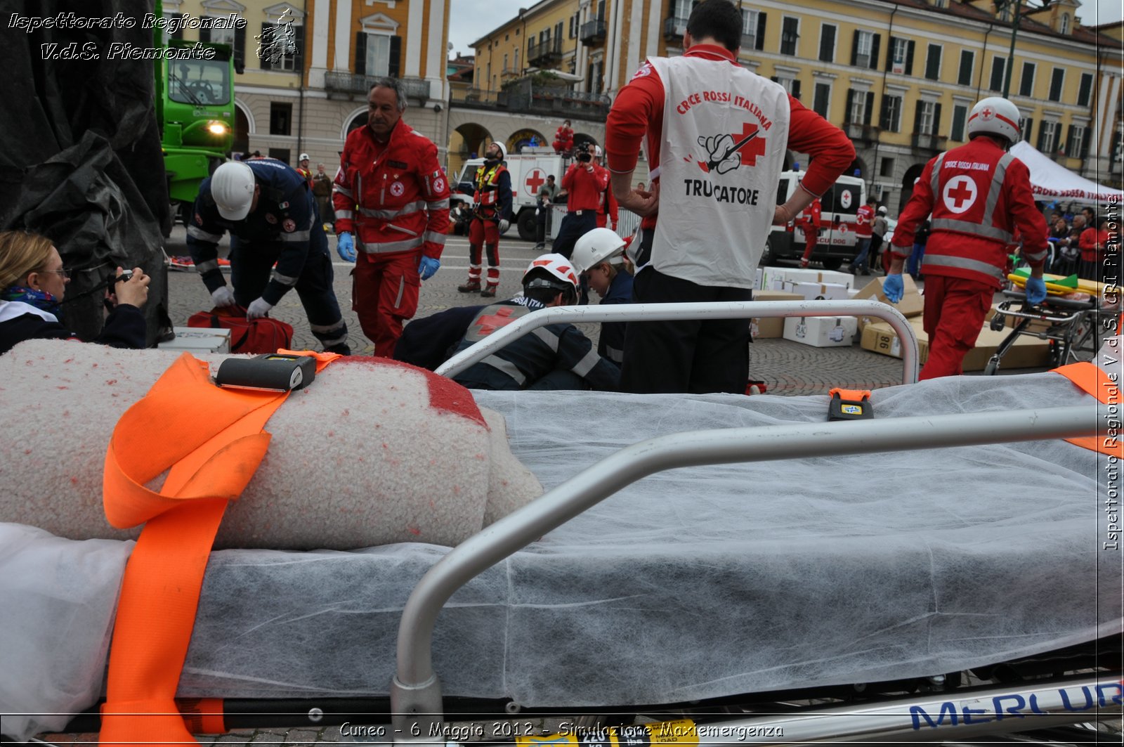 Cuneo - 6 Maggio 2012 - Simulazione Maxiemergenza- Croce Rossa Italiana - Ispettorato Regionale Volontari del Soccorso Piemonte