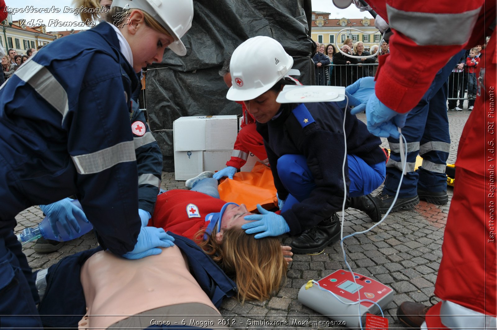 Cuneo - 6 Maggio 2012 - Simulazione Maxiemergenza- Croce Rossa Italiana - Ispettorato Regionale Volontari del Soccorso Piemonte