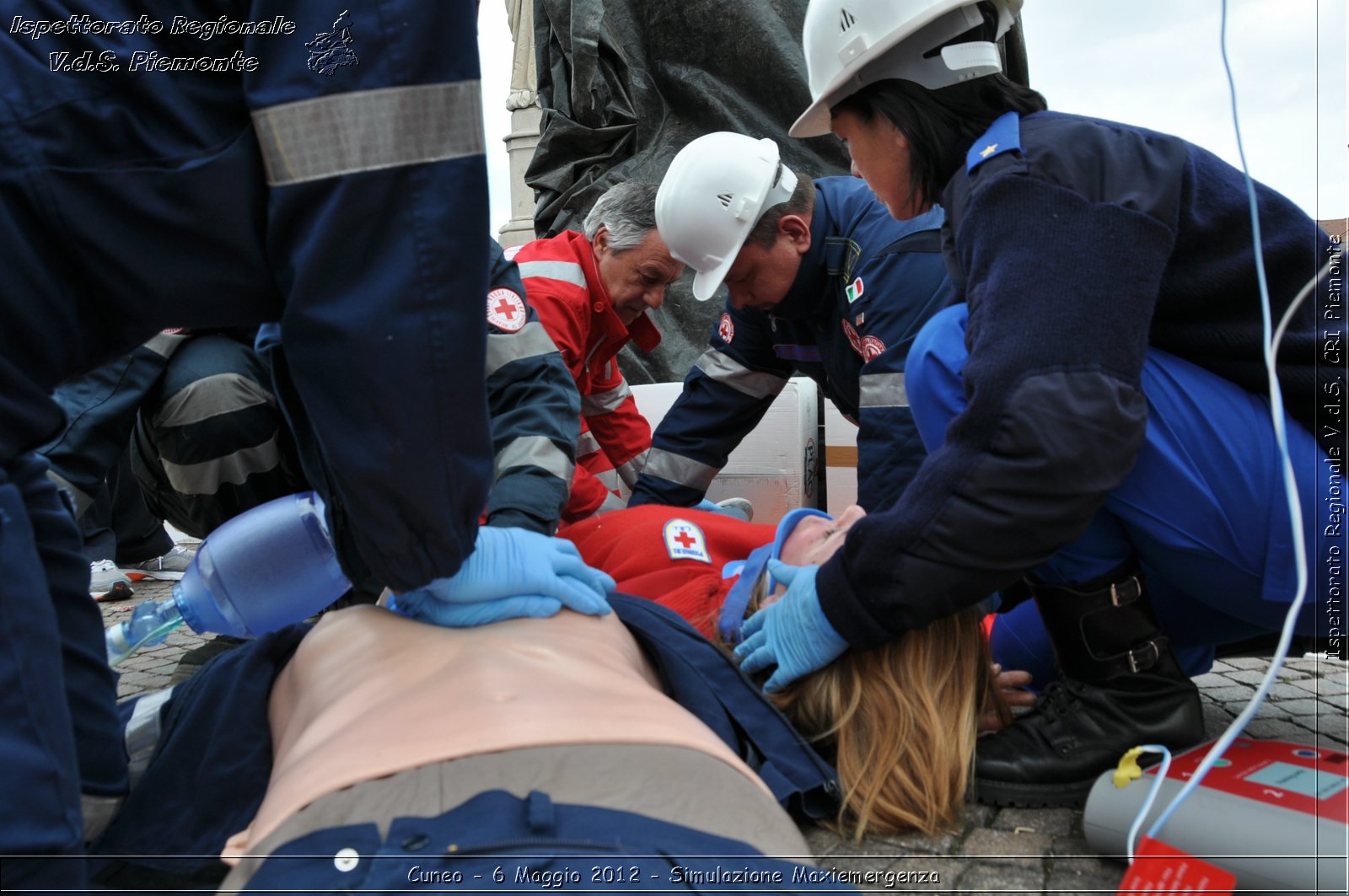 Cuneo - 6 Maggio 2012 - Simulazione Maxiemergenza- Croce Rossa Italiana - Ispettorato Regionale Volontari del Soccorso Piemonte