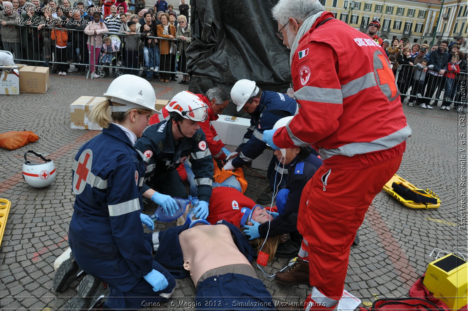 Cuneo - 6 Maggio 2012 - Simulazione Maxiemergenza- Croce Rossa Italiana - Ispettorato Regionale Volontari del Soccorso Piemonte