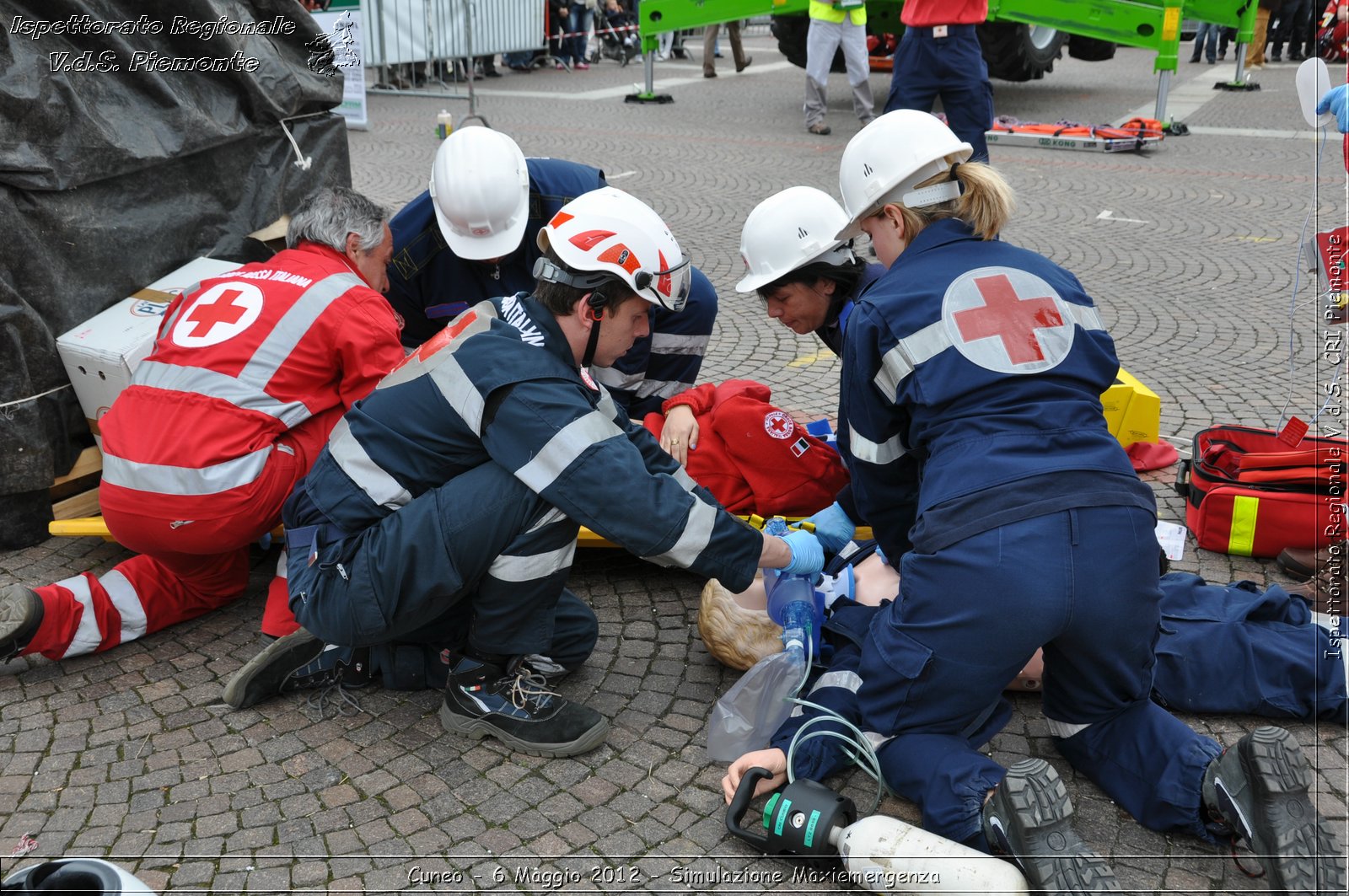 Cuneo - 6 Maggio 2012 - Simulazione Maxiemergenza- Croce Rossa Italiana - Ispettorato Regionale Volontari del Soccorso Piemonte