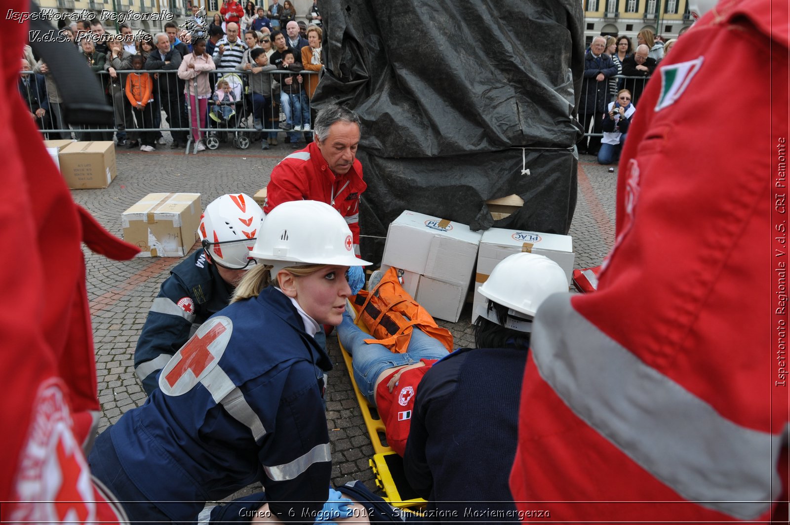 Cuneo - 6 Maggio 2012 - Simulazione Maxiemergenza- Croce Rossa Italiana - Ispettorato Regionale Volontari del Soccorso Piemonte