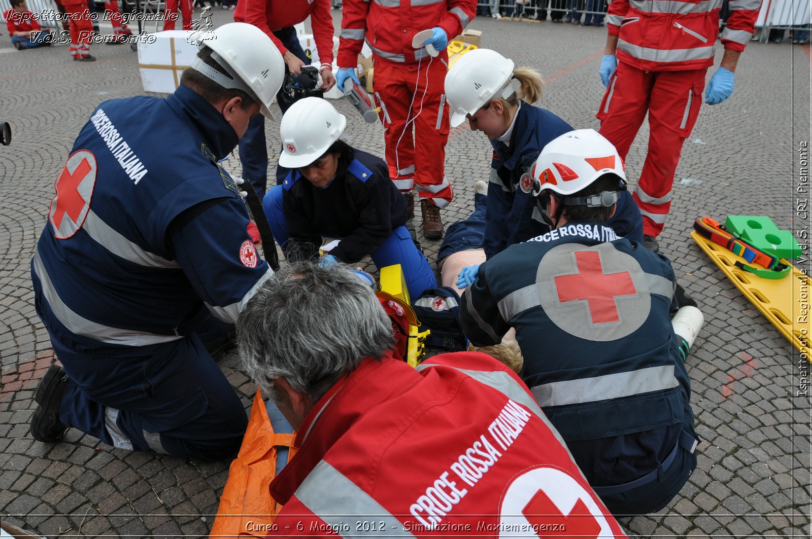 Cuneo - 6 Maggio 2012 - Simulazione Maxiemergenza- Croce Rossa Italiana - Ispettorato Regionale Volontari del Soccorso Piemonte