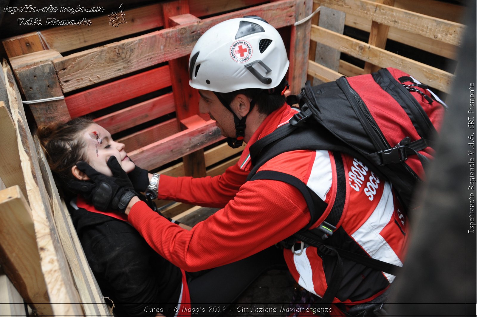 Cuneo - 6 Maggio 2012 - Simulazione Maxiemergenza- Croce Rossa Italiana - Ispettorato Regionale Volontari del Soccorso Piemonte